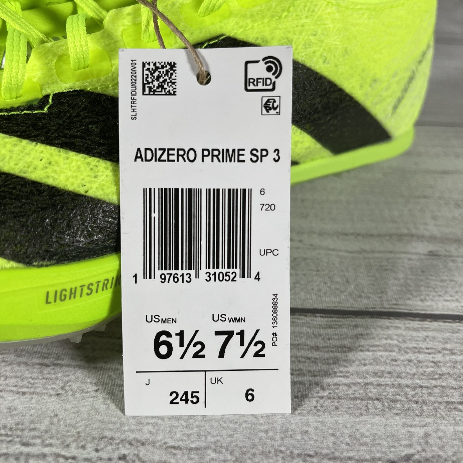Adidas Adizero Prime SP 3 Strung Men’s 6.5/Women’s 7.5 Track Field Spikes IH5800