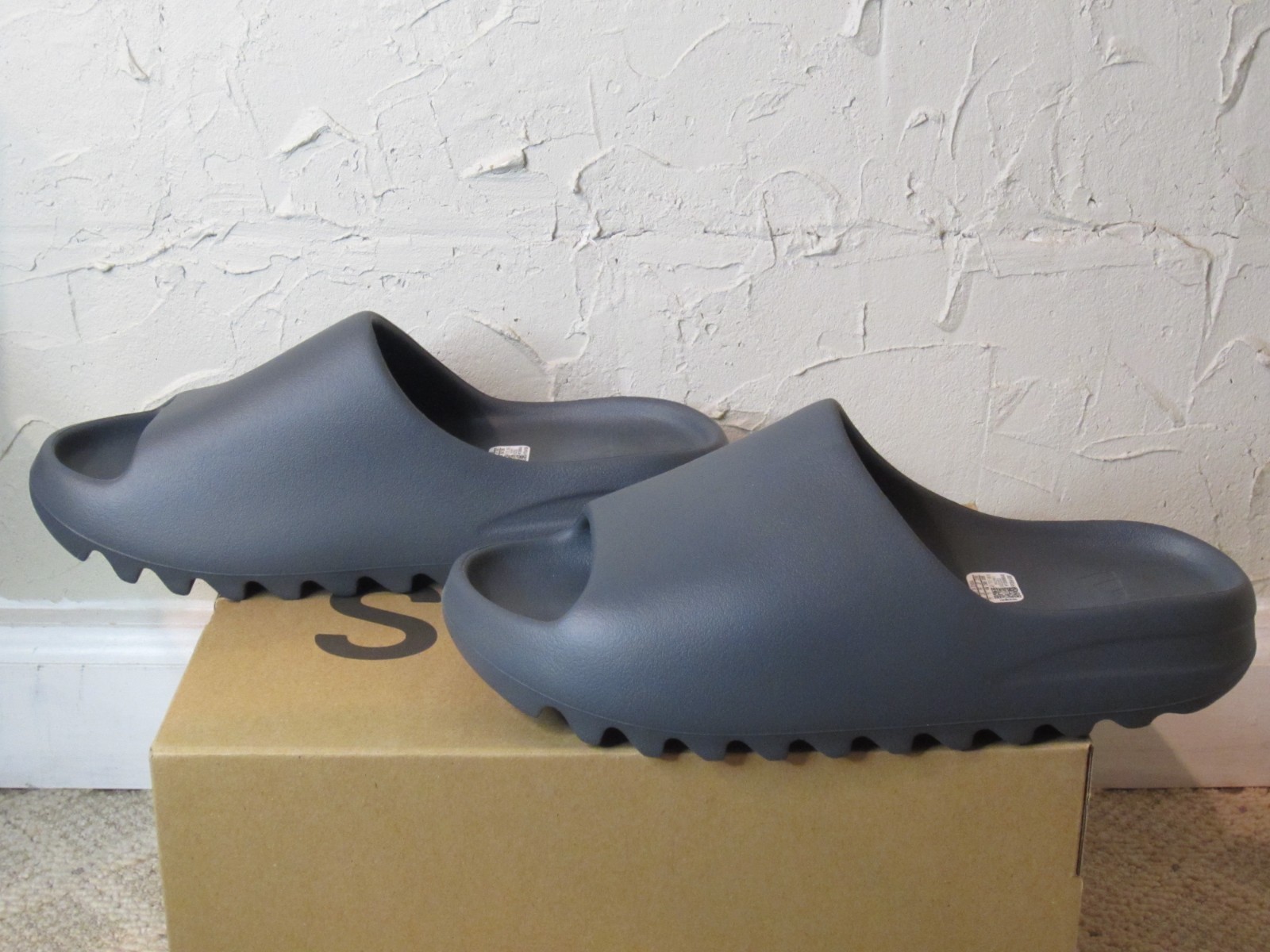 adidas Yeezy Slide Slate Grey Men’s Size 11 NEW! ID2350 2024 Lifestyle Sandal