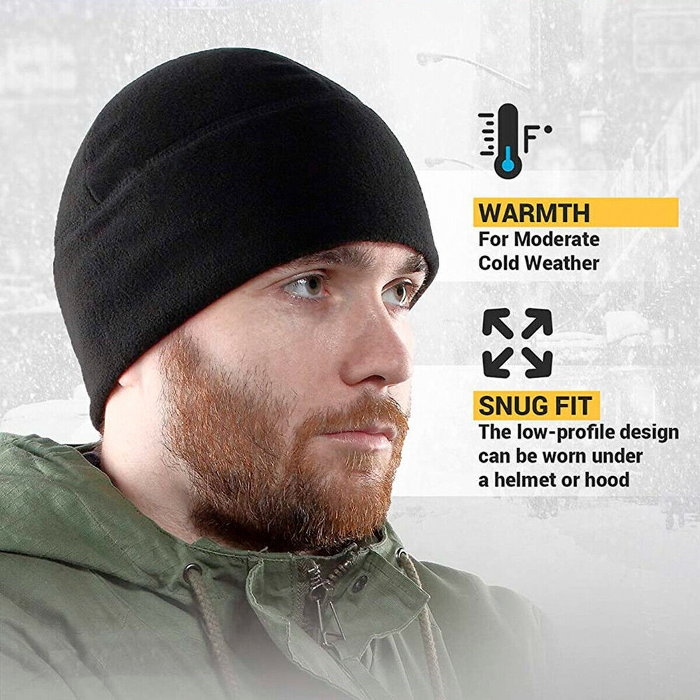 5 × Military Tactical Skull Cap Winter Warm Fleece Windproof Ski Beanie Hats USA
