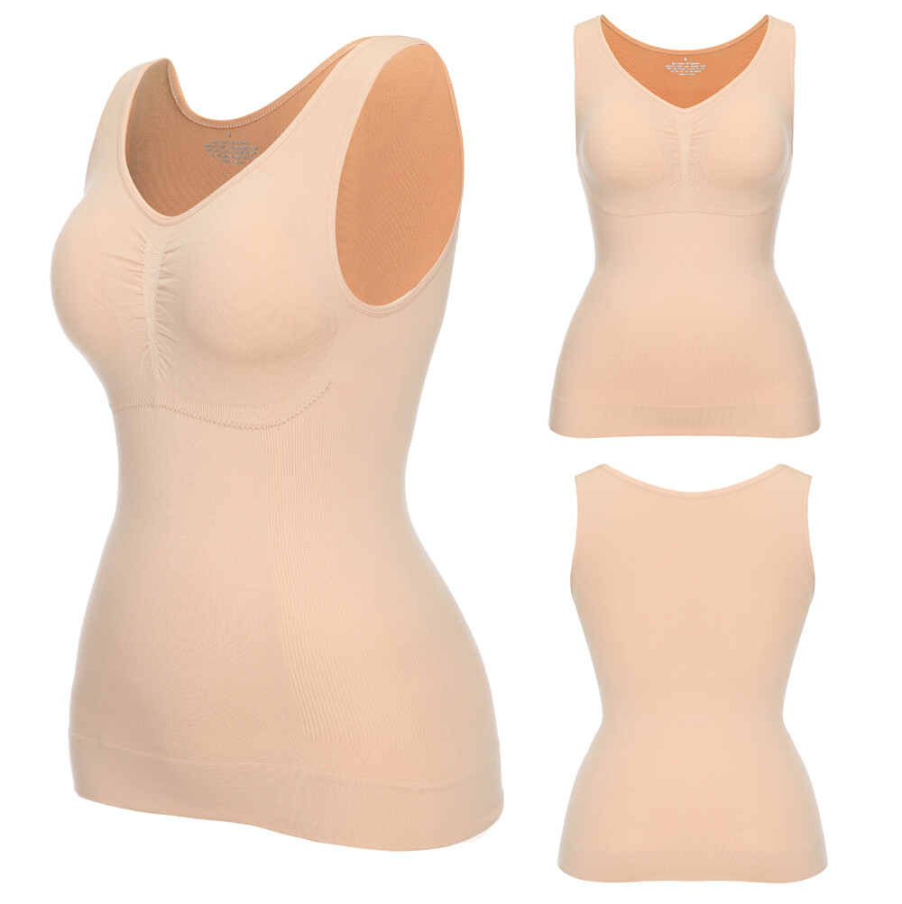 Women’s Genie Slimming Body Cami Shaper Vest Shapewear Tummy Waist Camisole Tops