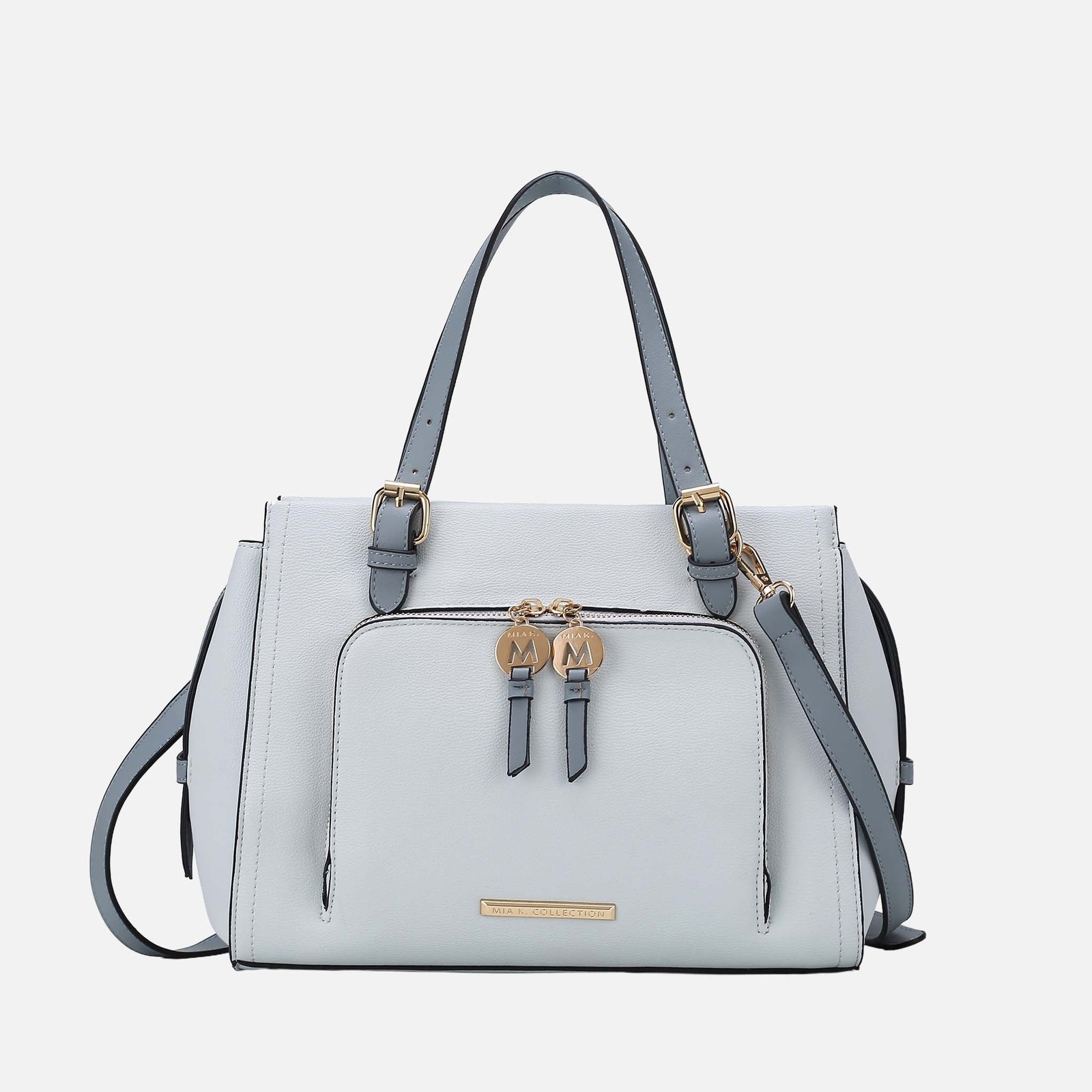 Lightweight Petite Vegan Satchel with Organized Pockets