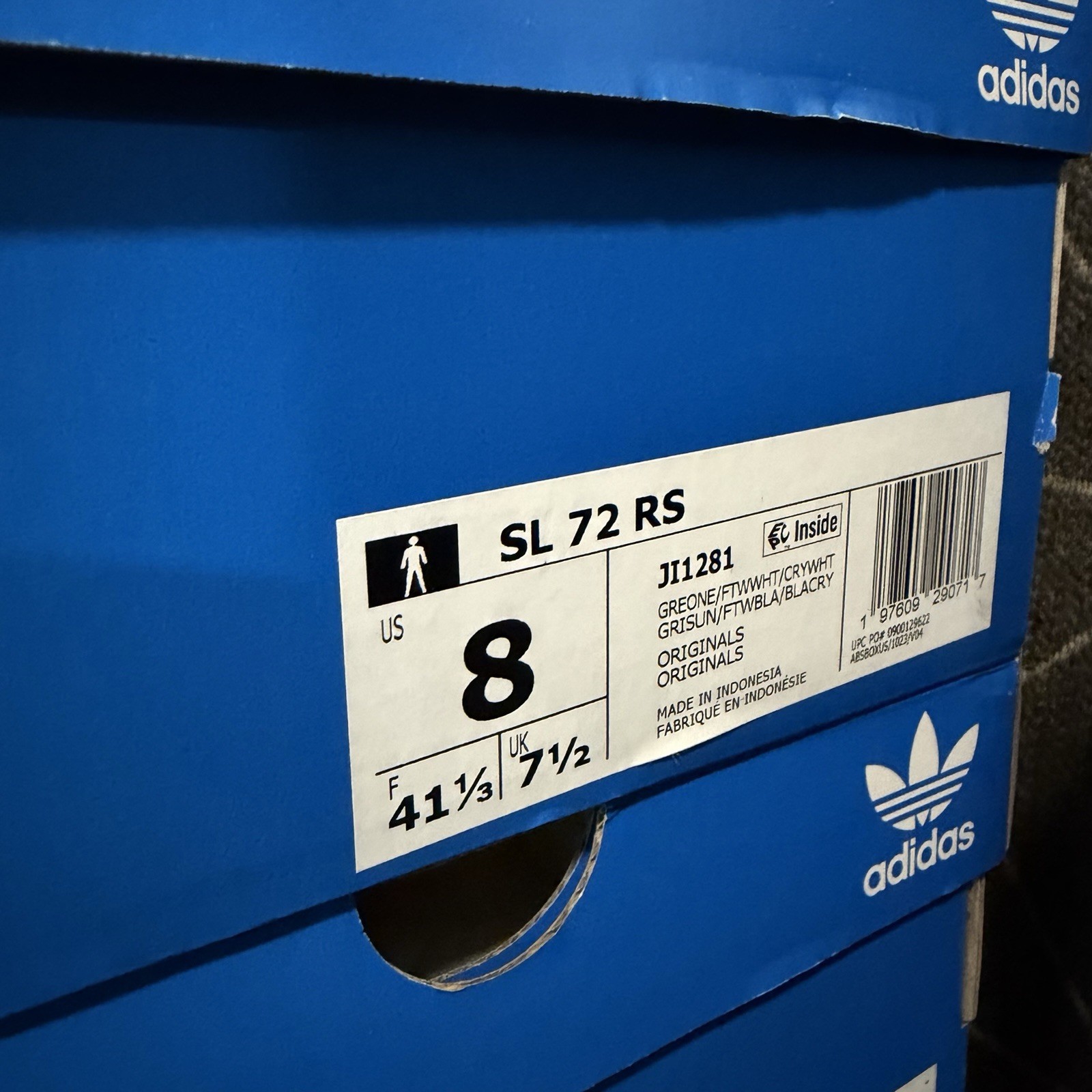 Size 8 – Adidas SL72 RS Grey – JI1281