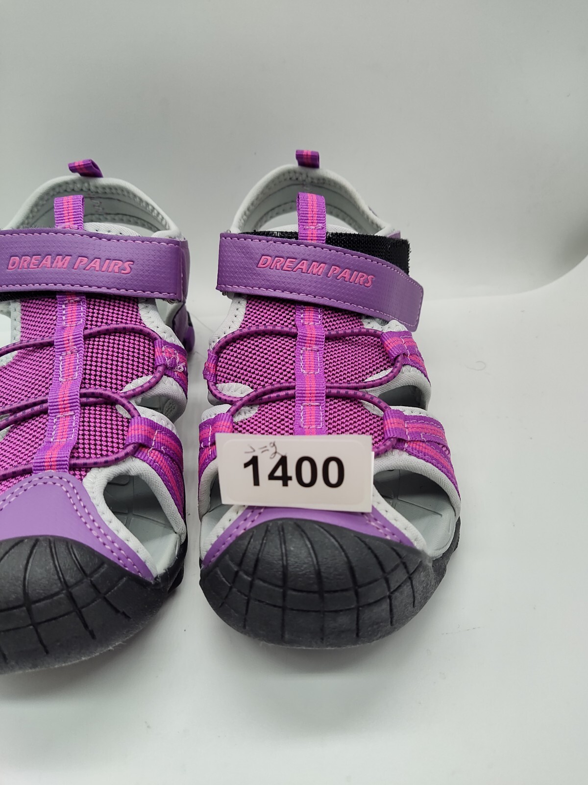 Dream Pairs Athletic Toddle Sandal Slippers Unisex Kids Purple/Gray Sz 2 #1400
