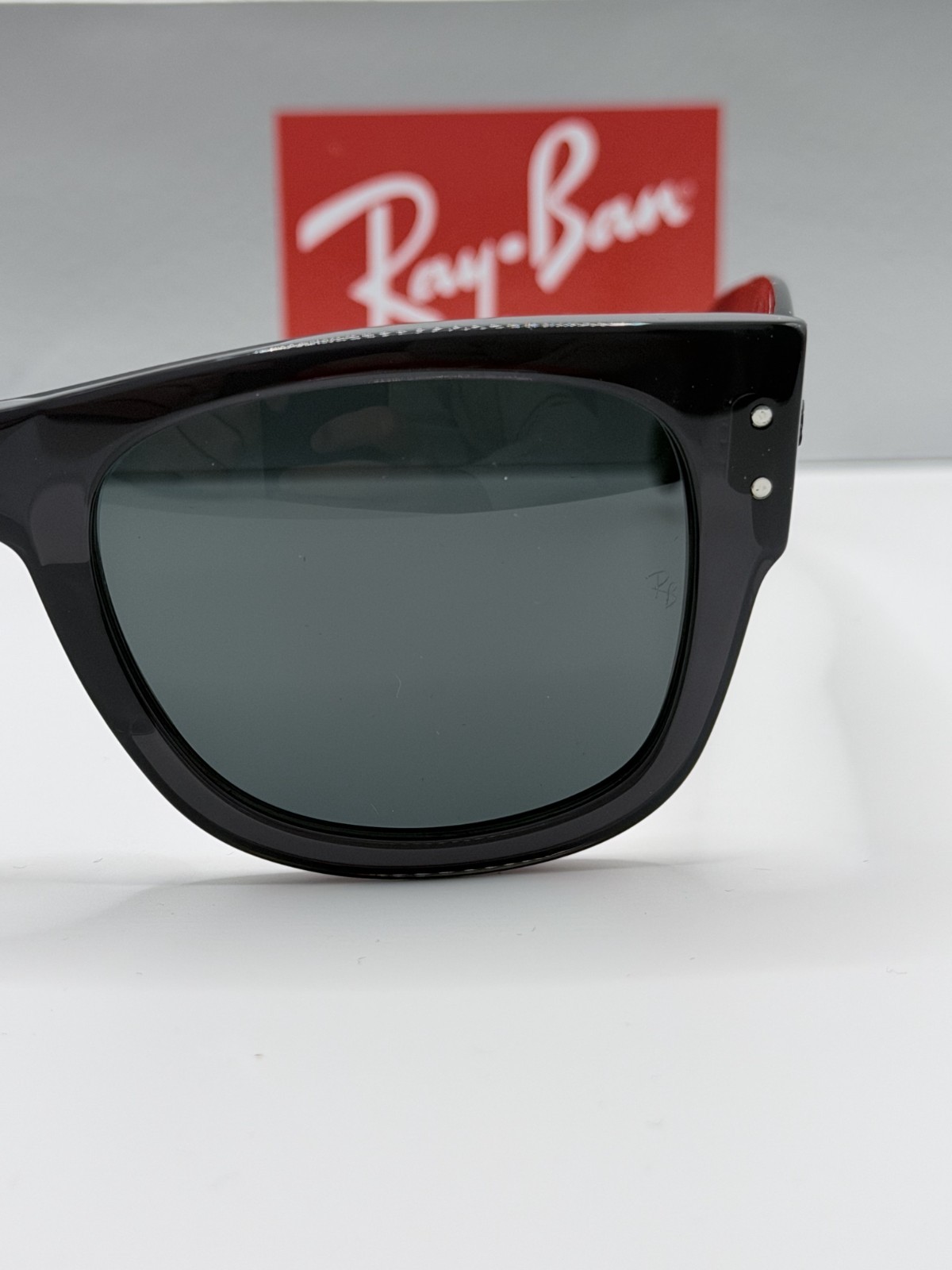 Ray-Ban MEGA WAYFARER RB0840S 1406/B1 Sunglasses Black Frames Gray Lenses 145