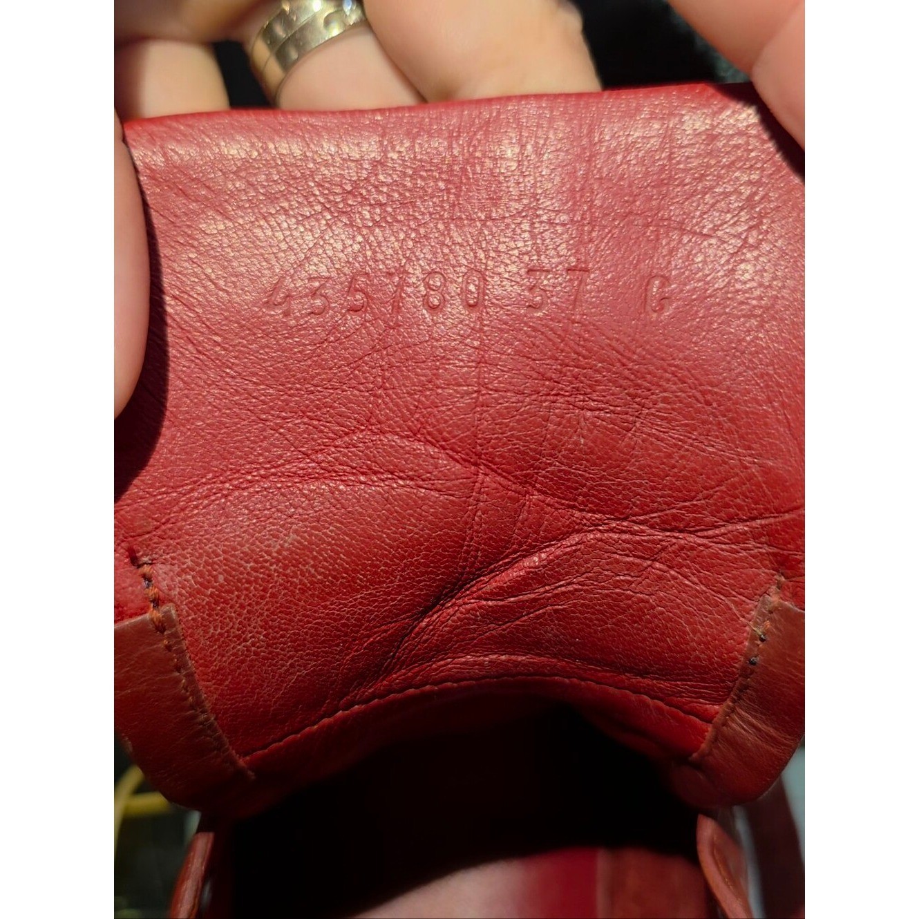 Gucci GG Blooms Floral High Top Sneakers Red Leather Canvas Shoes Size 37