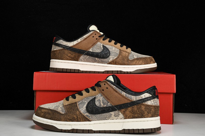 NK DK Low Premium CO.JP Brown Snakeskin Men’s Shoe Sizes 4-13 FJ5434-120