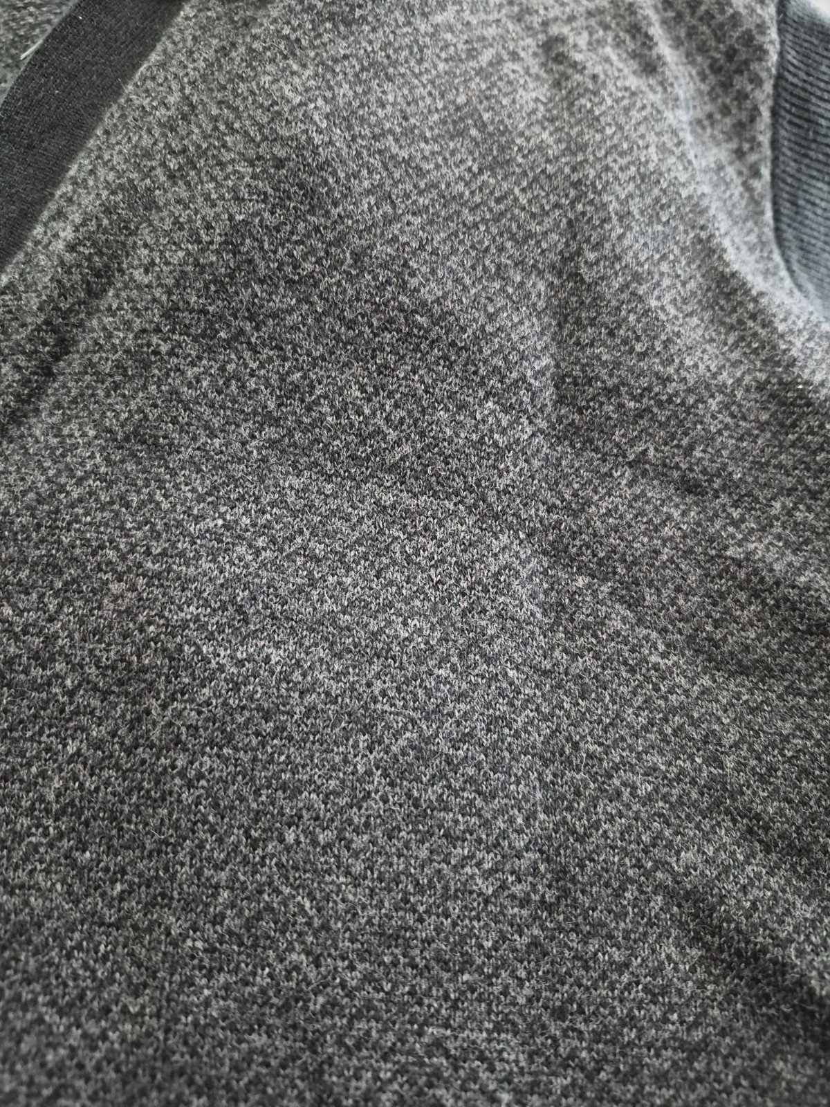 Perry Ellis Sweater Vest Men’s 2X Gray Black Wool Blend-Cotton Rayon Wool NWT