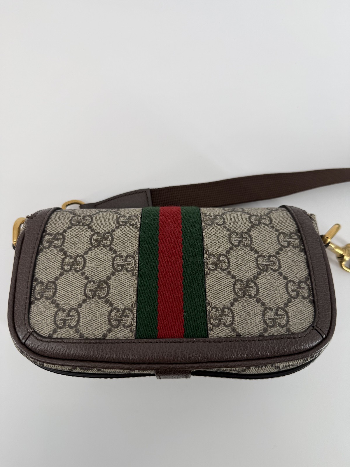 Gucci Ophidia Super GG Supreme Monogram Crossbody Shoulder Bag Box
