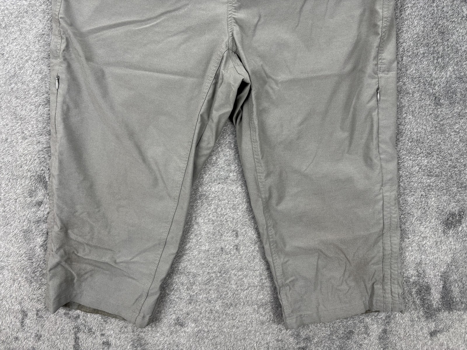 Kuhl Pants Womens 14 Gray Nylon Polyester Twill Capri Zip Pockets Outdoor Travel