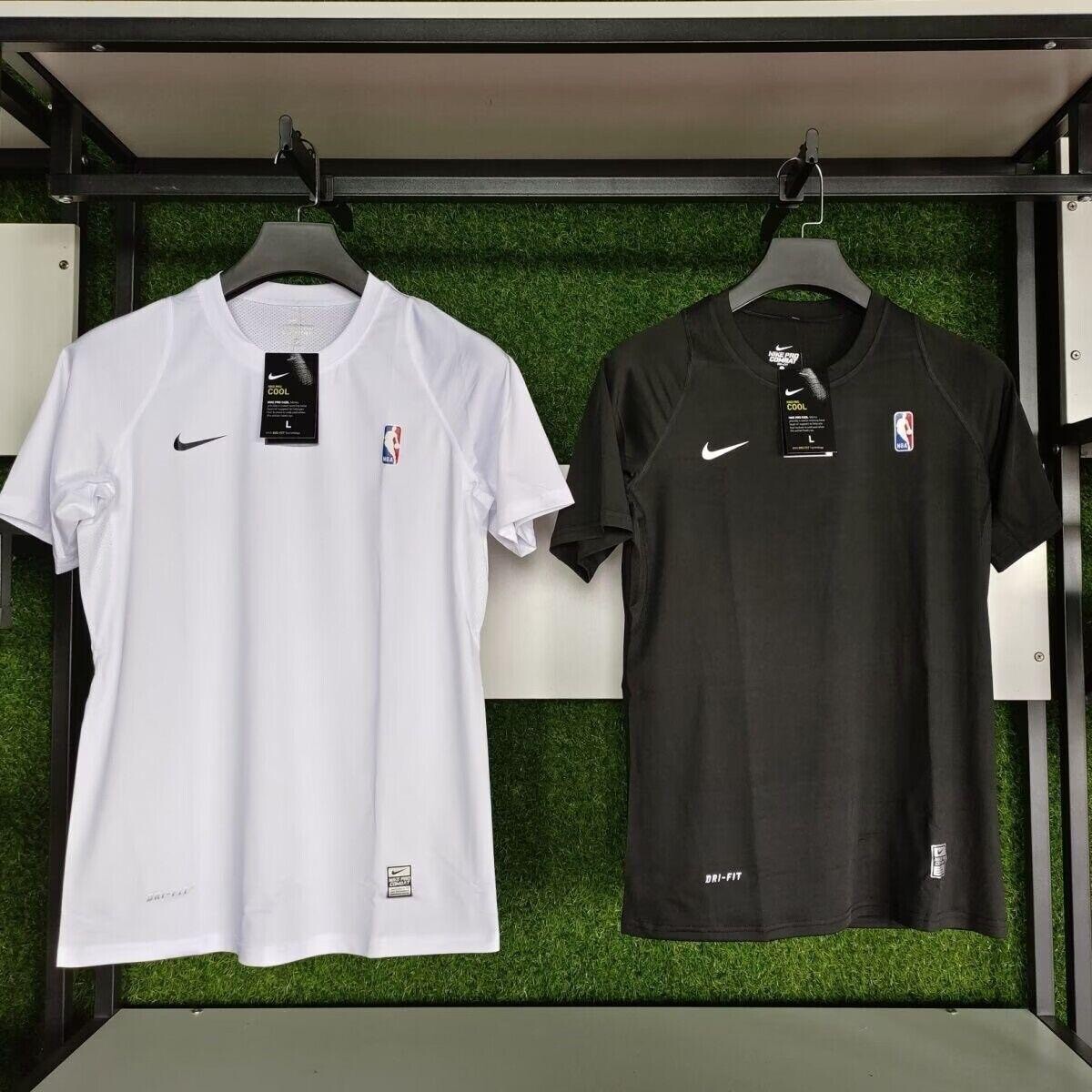 NIKE PRO NBA Compression TShirt – Black and White (M/L/XL)