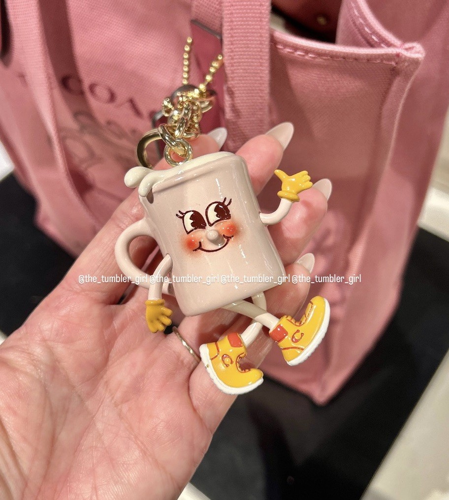 Coach Coffee Shop Lil Miss Jo Keychain