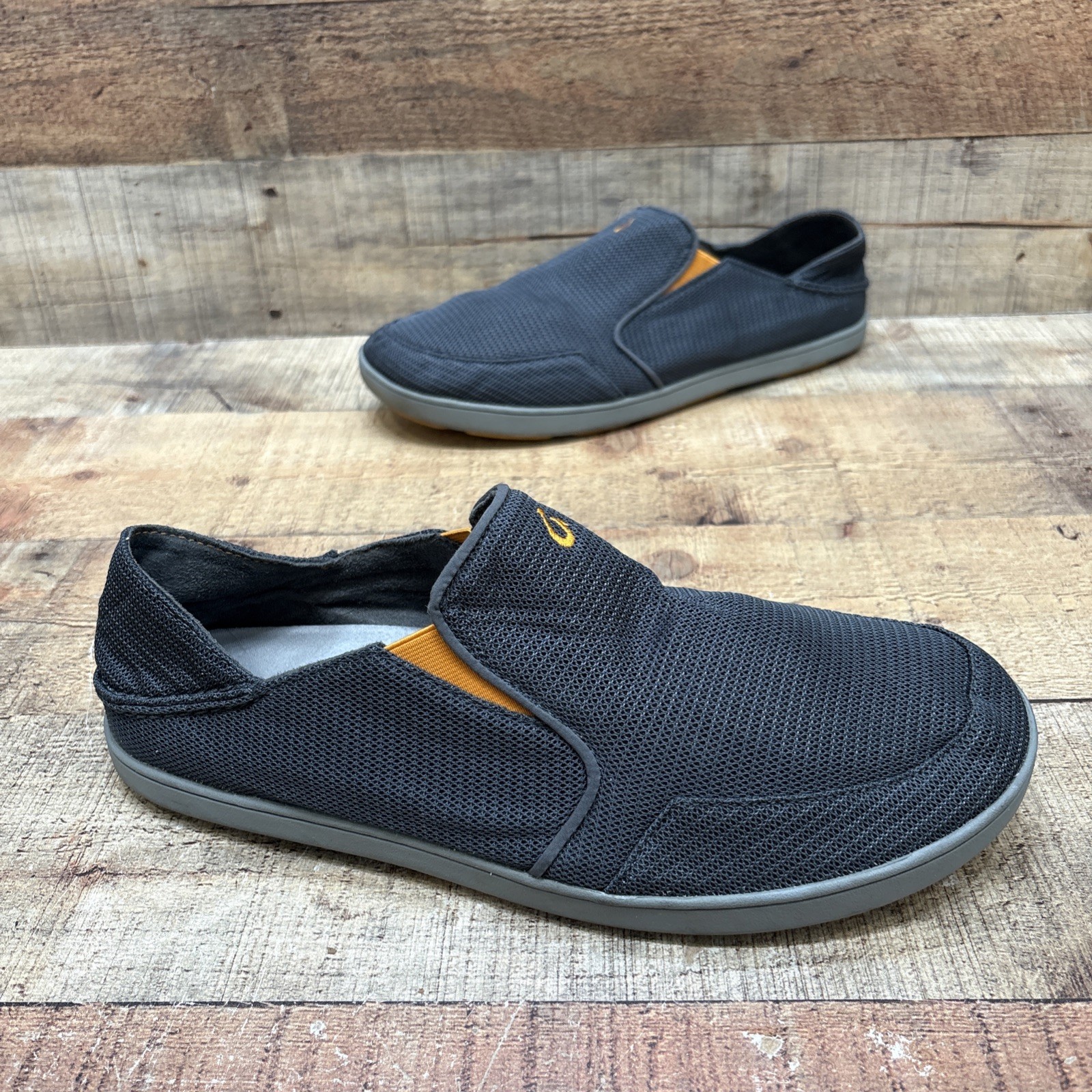 Olukai Nohea Mesh Mens Gray Slip On Comfort Shoes Size 12 M