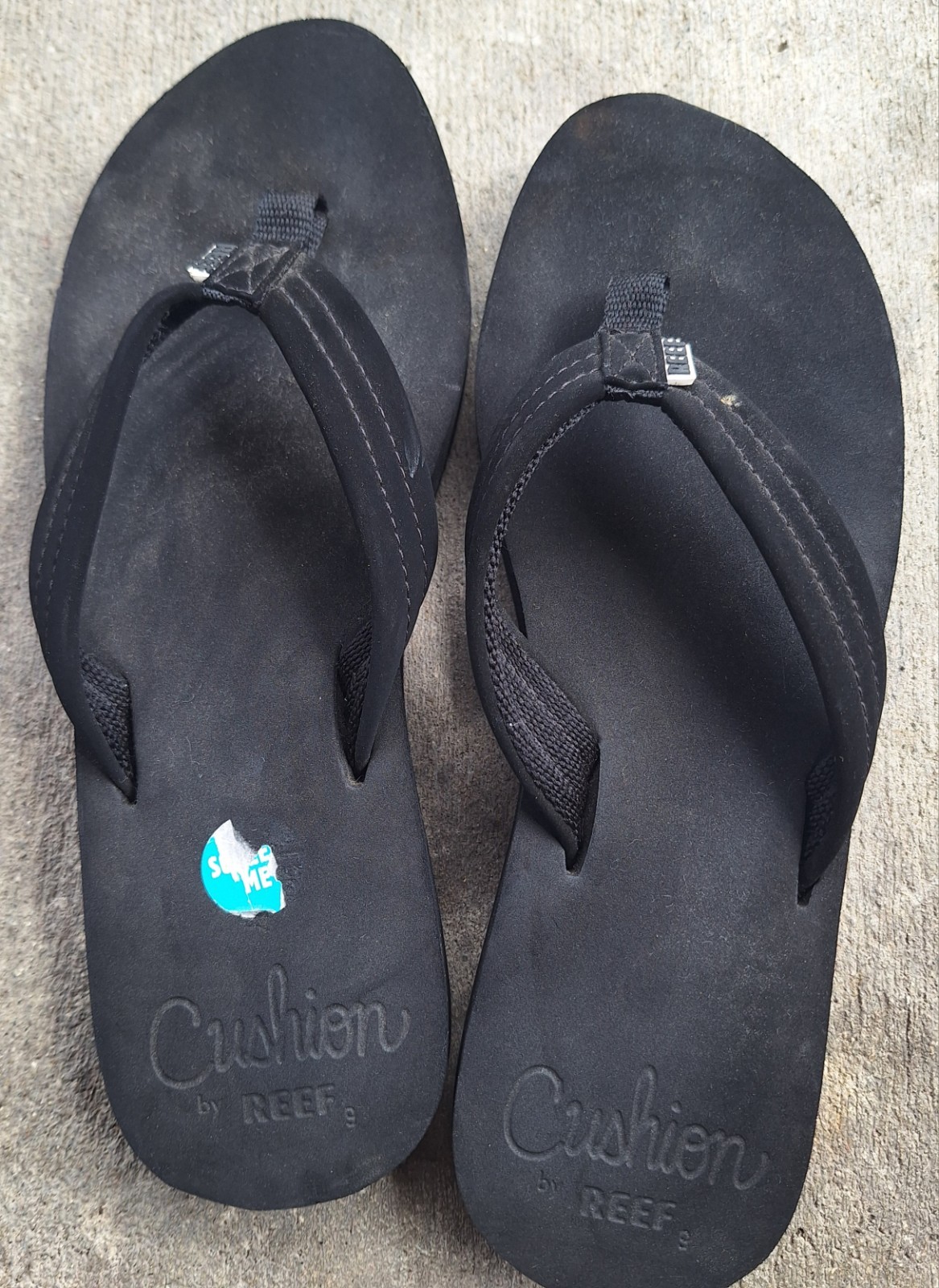 Reef Women’s Cushion Sandals Black Size 8