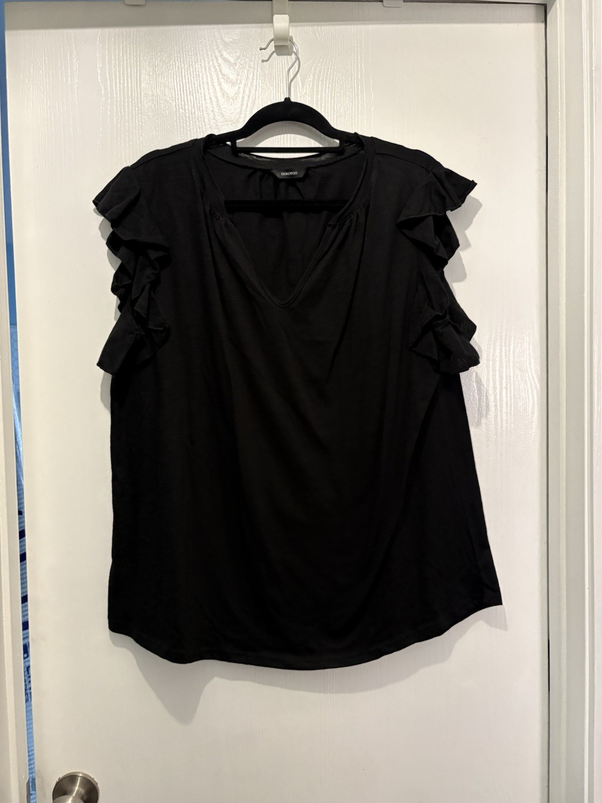 Black Frill Tshirt, 2X