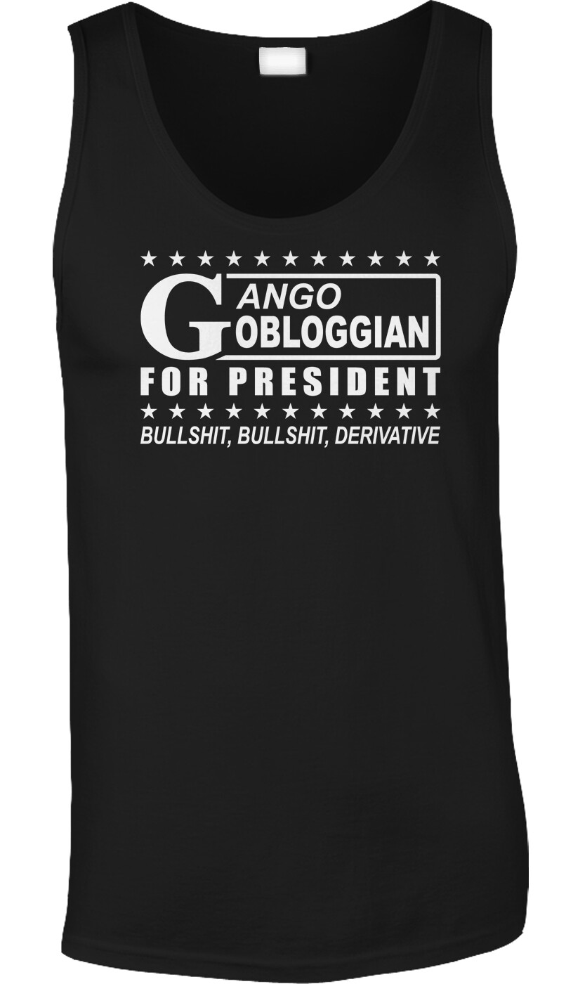 Ango Gobloggian IASIP President Funny Election Vote Voting Parody Mens Tank