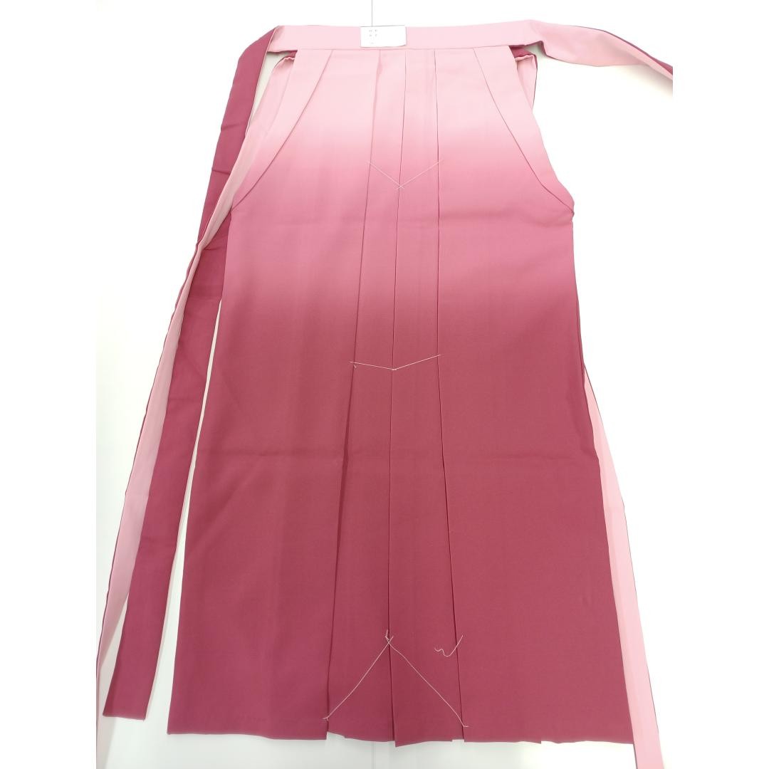 Used Gradation Hakama Skirt Light Pink Red Graduation Formal Wear