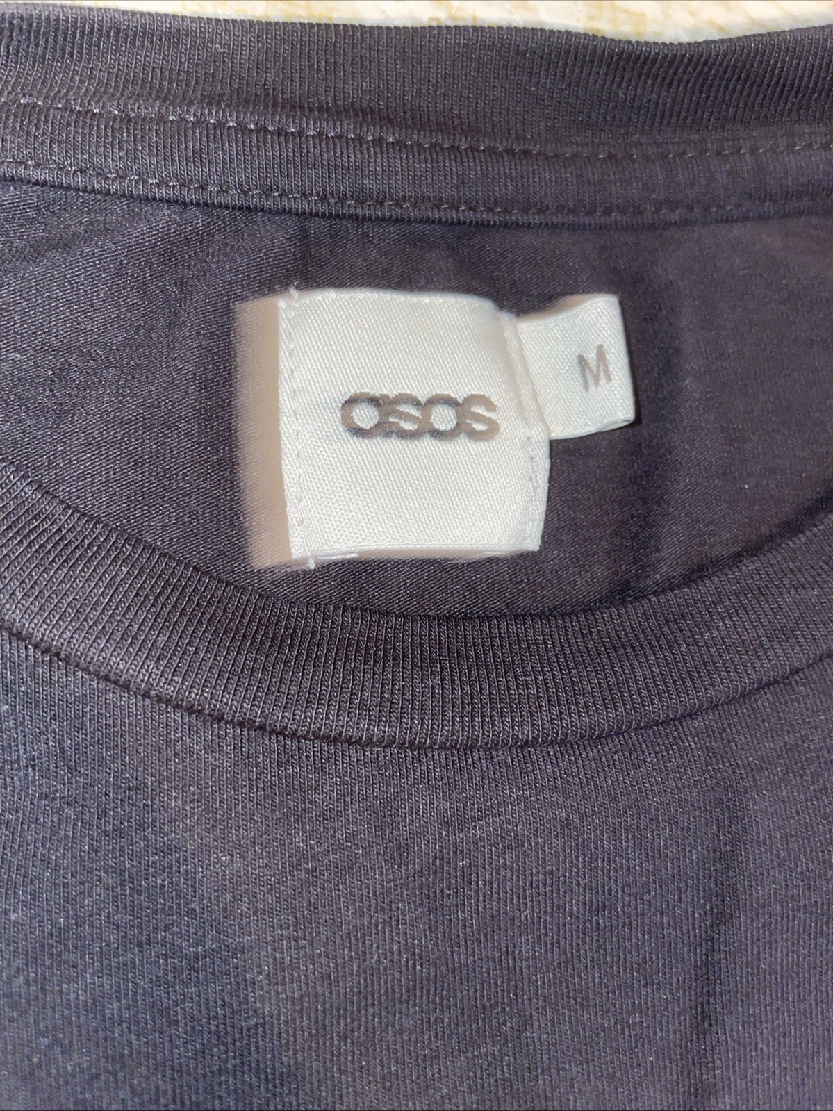 ASOS Men’s M Solid Black Long Sleeve Shirt Light Weight 94% Cotton 6% Elastane￼