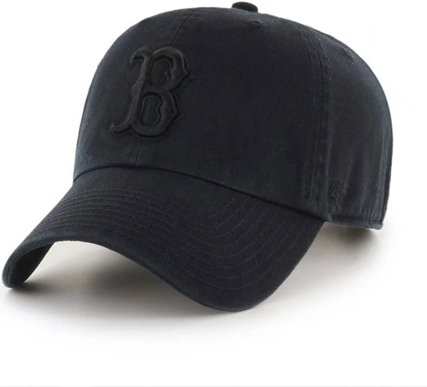 47 Brand Boston Red Sox Clean Up Hat Cap Black Adjustable