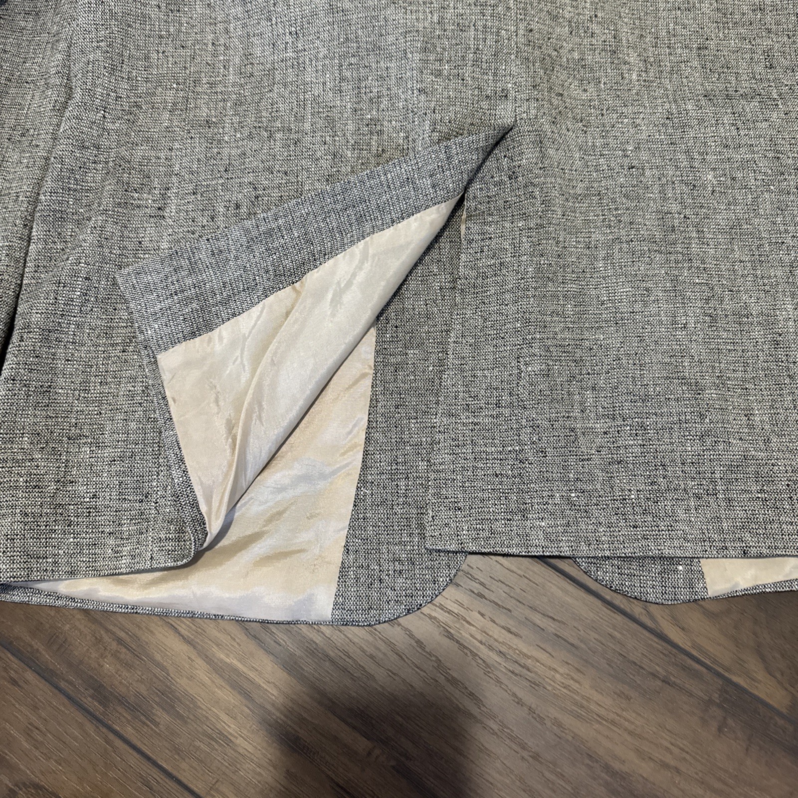 Deansgate Men’s 44R 100% Silk Tweed Tan 2 Button Single Vent Sport Coat Blazer