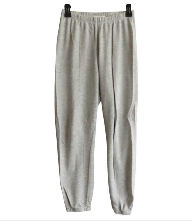 PERFECT WHITE TEE Light Gray Heather JOHNNY SWEATPANTS JOGGERS PANTS Made/Usa XS