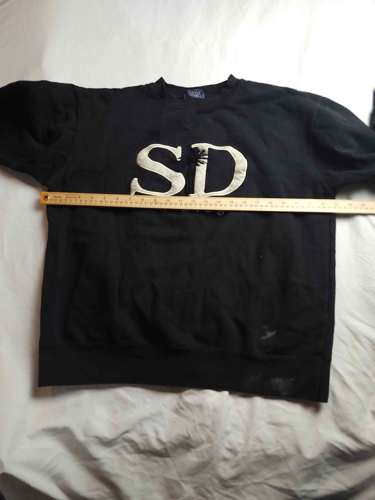 Vintage 90s San Diego Sweatshirt L Black Ocean Beach Sportswear Beach Pullover