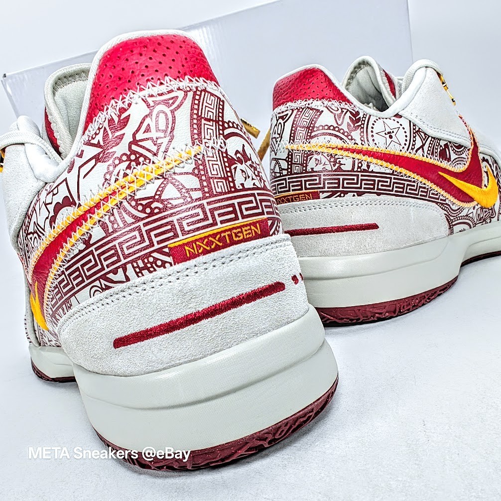 Nike Lebron US 14 Men’s Light Bone Gold Red Rare NXXT Gen AMPD FZ7890 001 NIB
