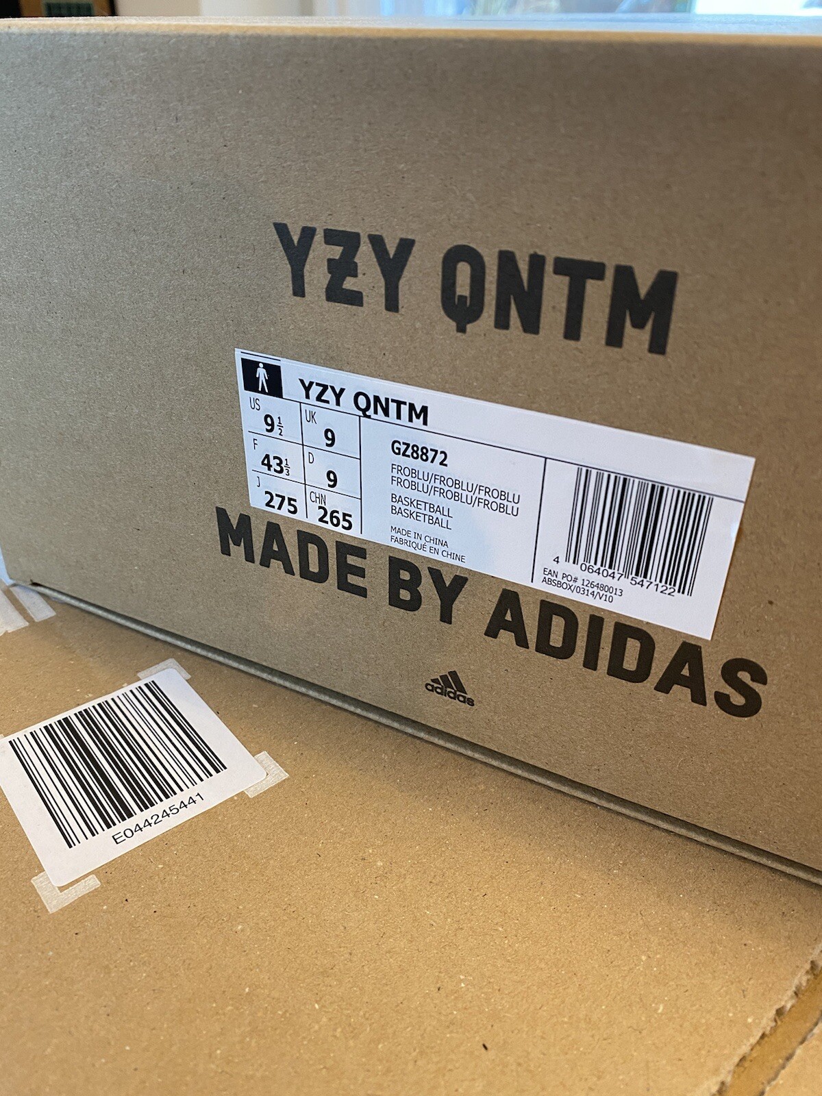 Adidas Yeezy Boost QNTM Frozen Blue US9.5 EU43 1/3 GZ8872 UK9 – NEU in OVP