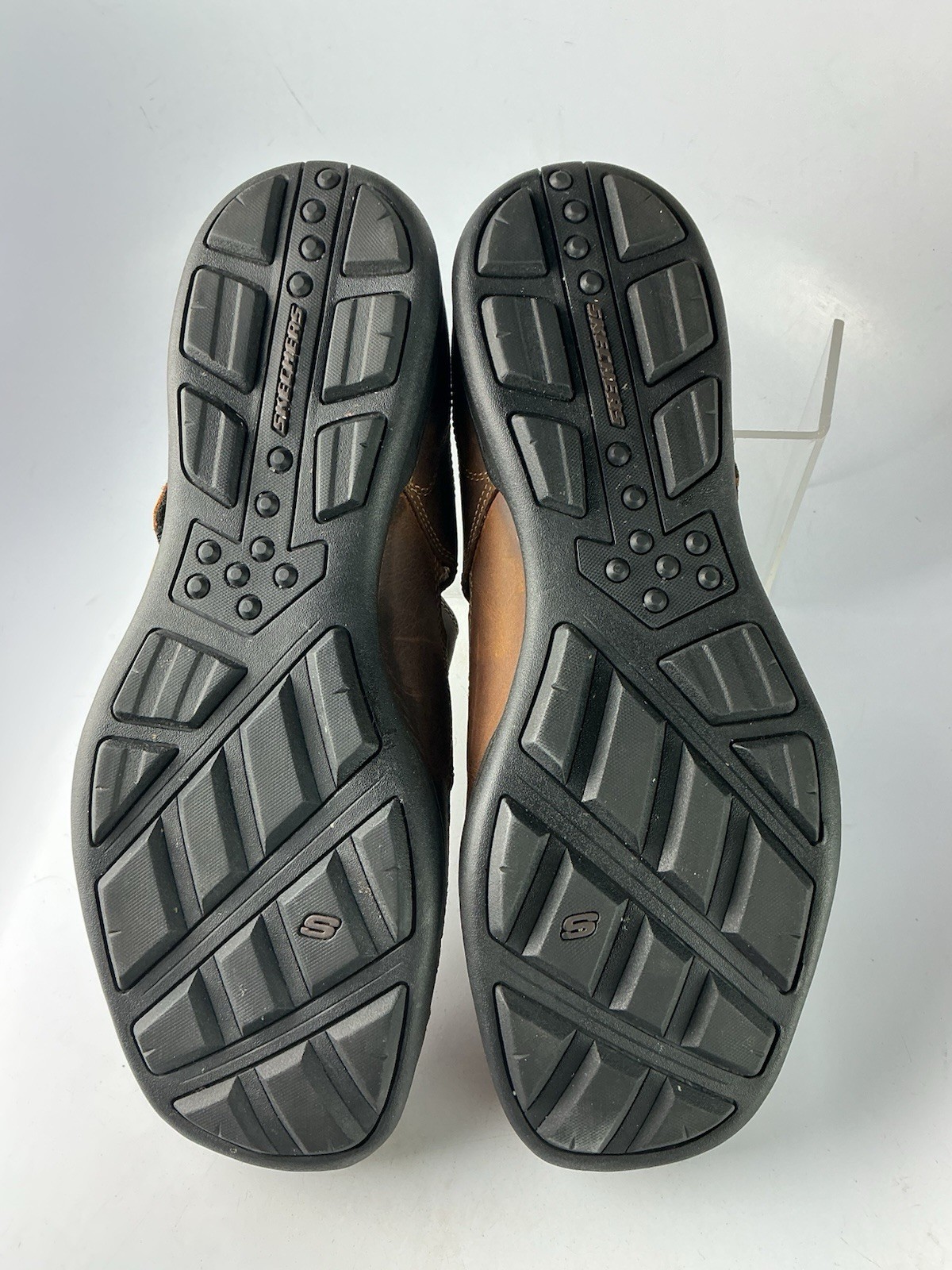 Skechers Men’s Striking Berra Fisherman Leather Sandals Brown Sz 12 US Medium