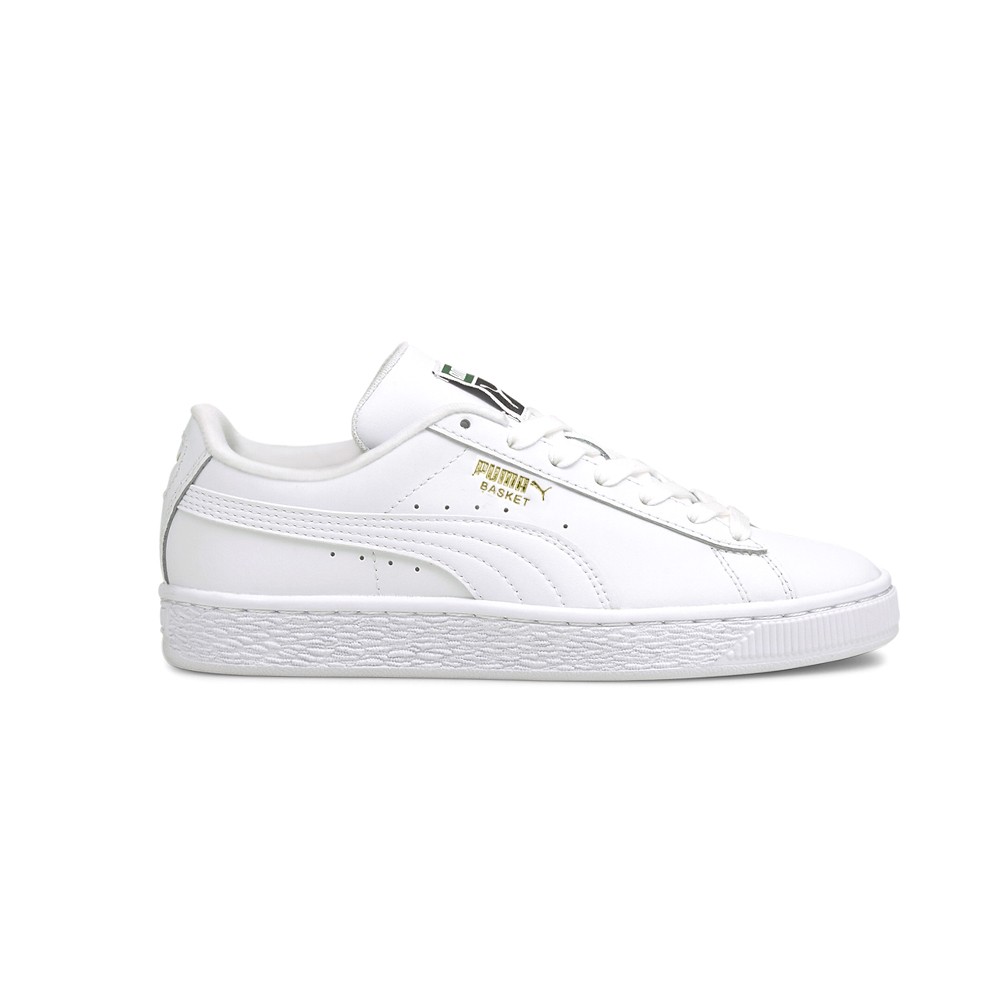 PUMA Basket Classic Xxi Lace Up Youth Boys White Sneakers Casual Shoes 38056901
