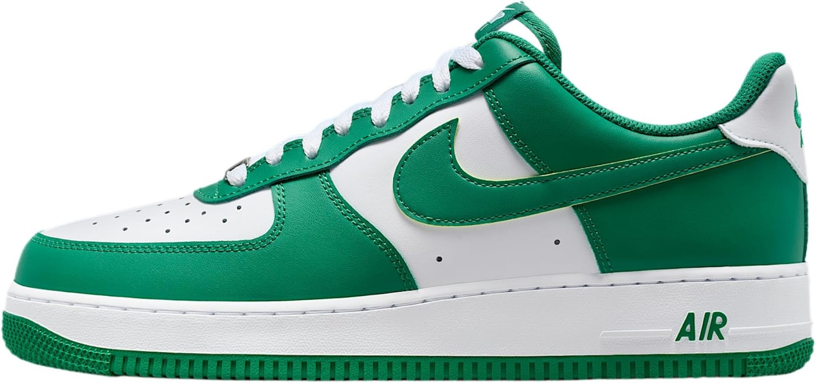 Nike Air Force 1 ’07 Men’s Shoes (White/White/Malachite) Size 8.5 – White/White/