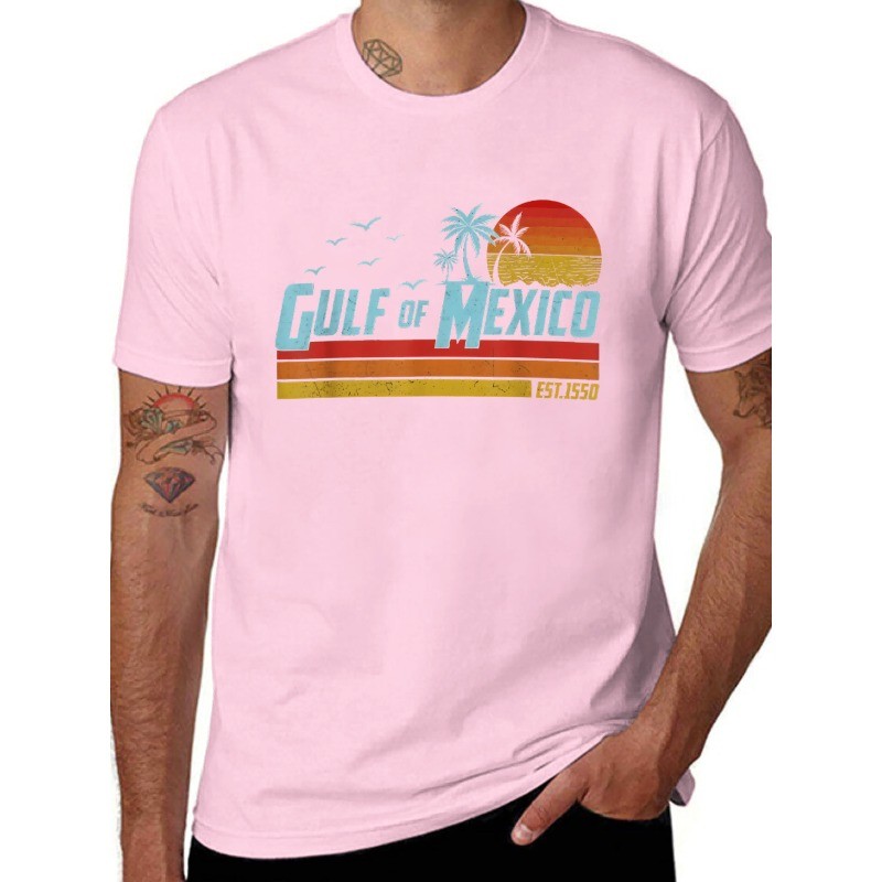 Gulf of Mexico Est 1550 Retro Vintage Beach T-Shirt