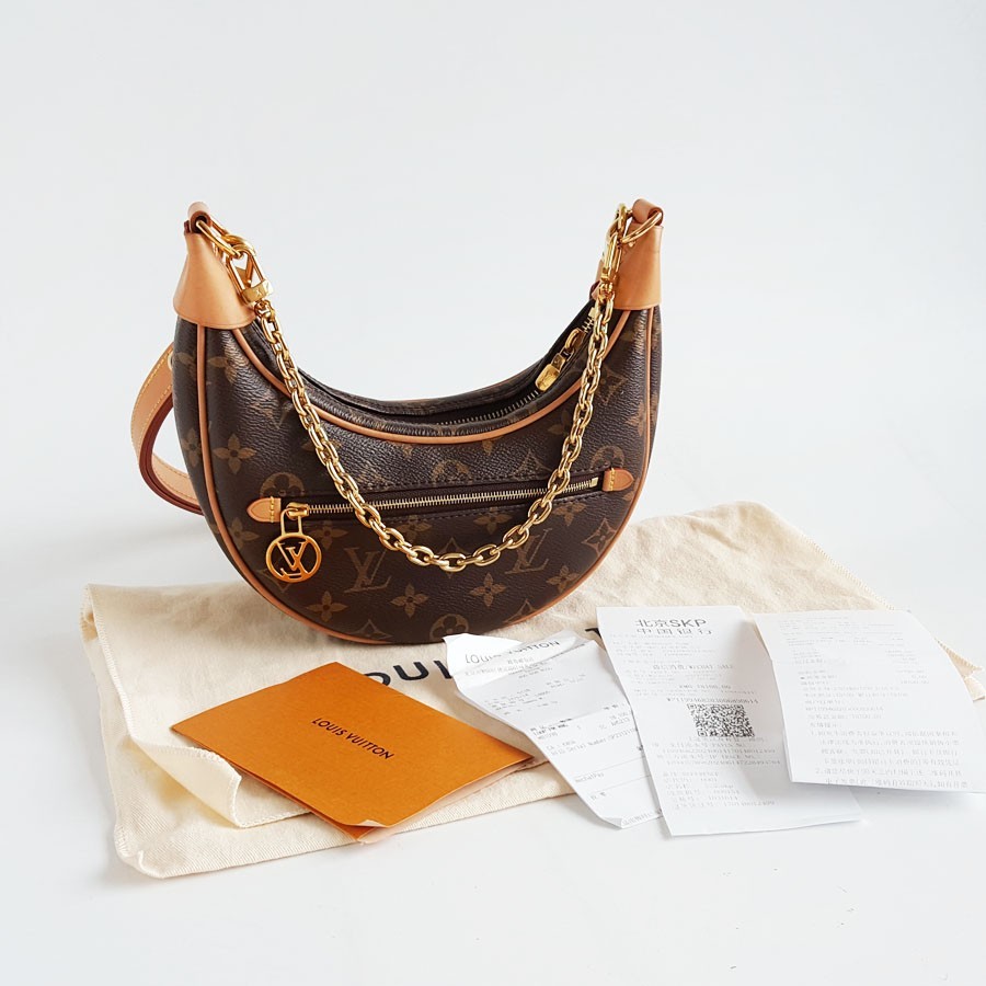 Louis Vuitton Moon Loop brown monogram canvas medium shoulder crossbody handbag