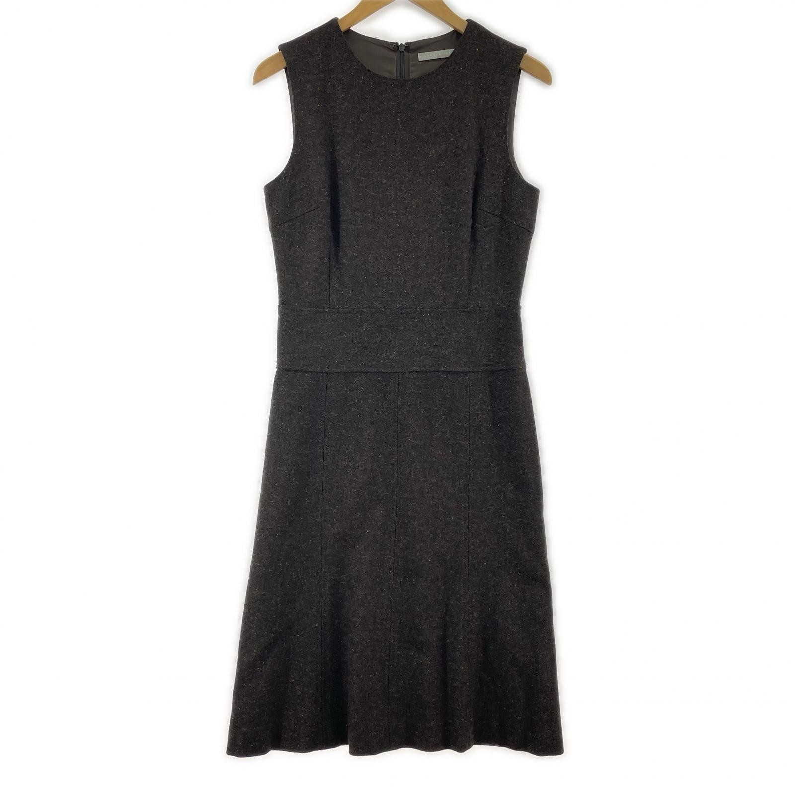 theory luxe Wool blend jumper dressone piece size40/Brown made in japan