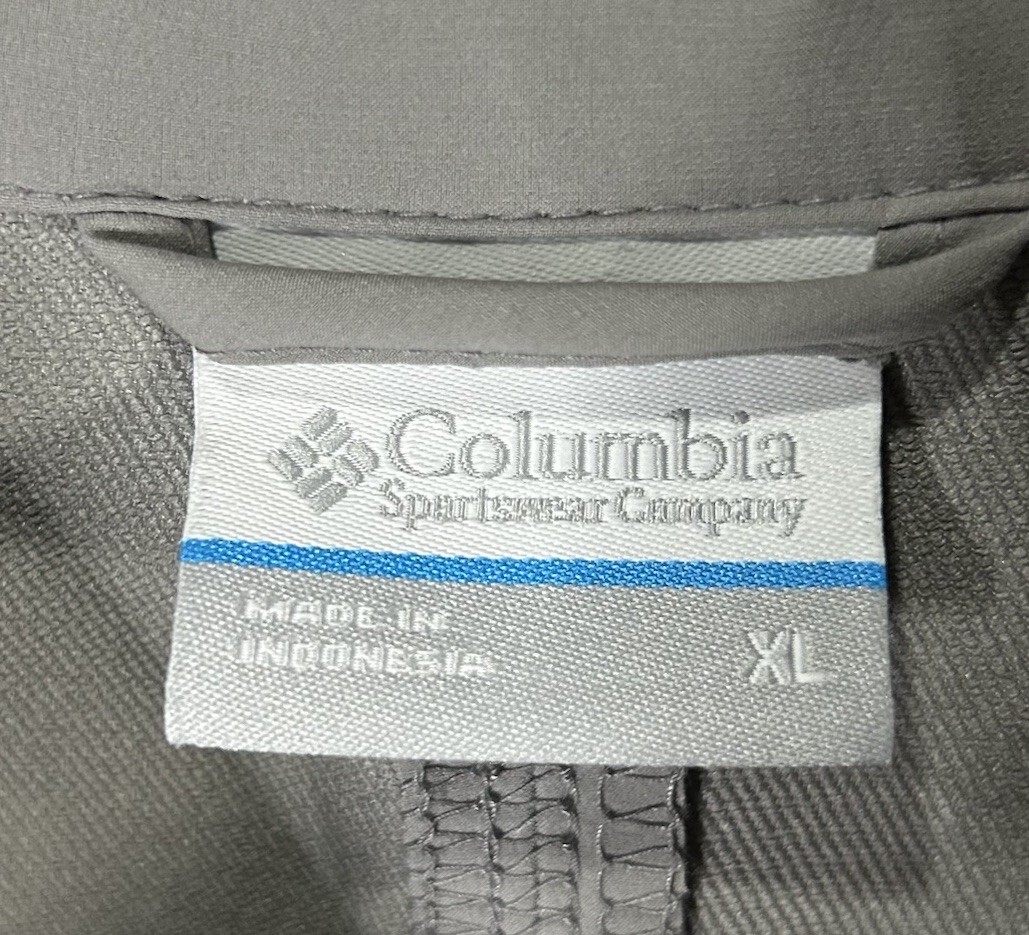 COLUMBIA Women Bomber Jacket Coat Size XL Gray Sport Coat Pockets