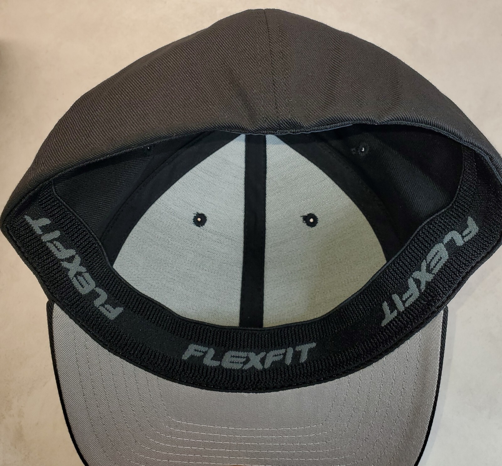 John Deere Black Patch on Flexfit Style 6277 Hat / Black – L/XL 7 1/8″ – 7 5/8″