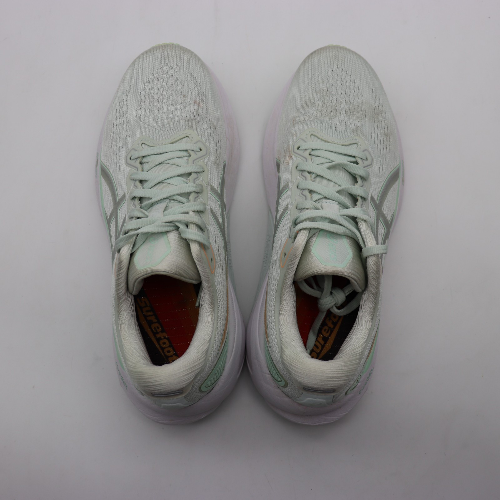 Asics Gel-Kayano 30 Women’s 8.5 Green Silver Running Gym Athletic Sneakers