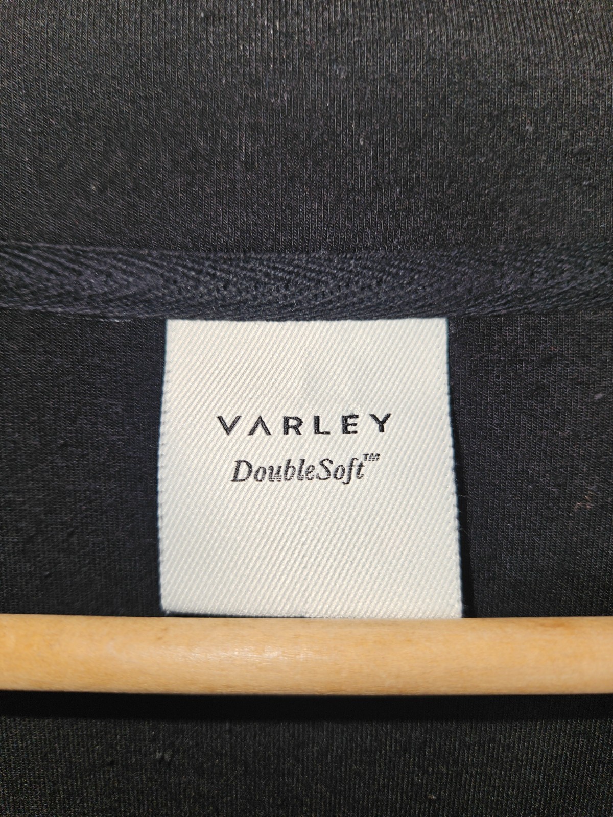 Varley DoubleSoft Hawley Half-Zip Sweatshirt Size XS Black Pullover
