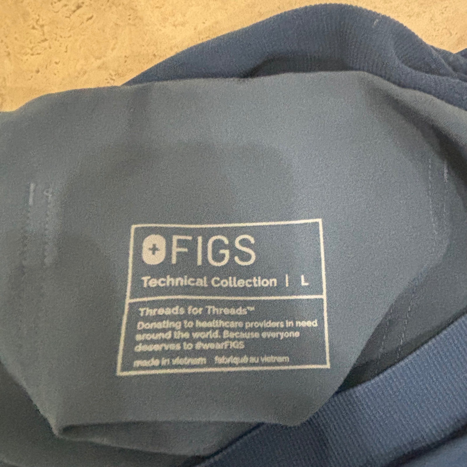 FIGS Yola Maternity Scrub Pants Navy Blue Cargo Straight Leg W22SW2033 Large