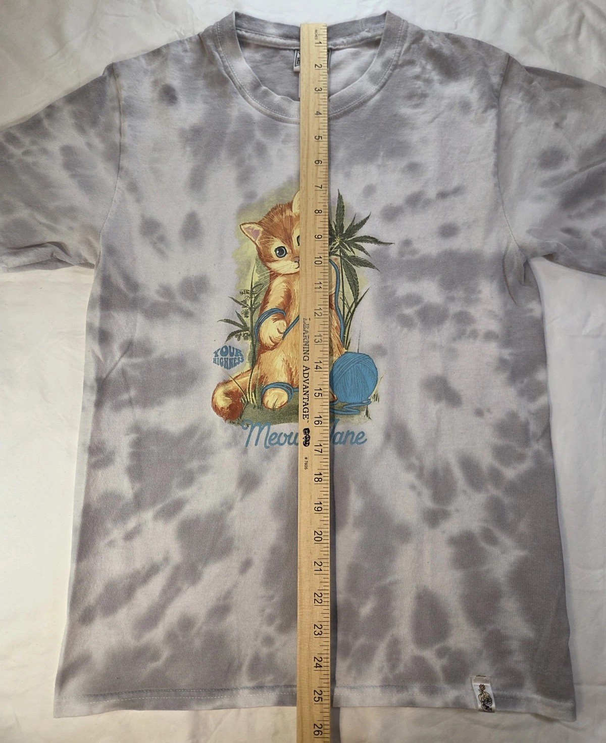 Your Highness Meowy Jane Graphic Tie-Dye T-Shirt Women’s Small