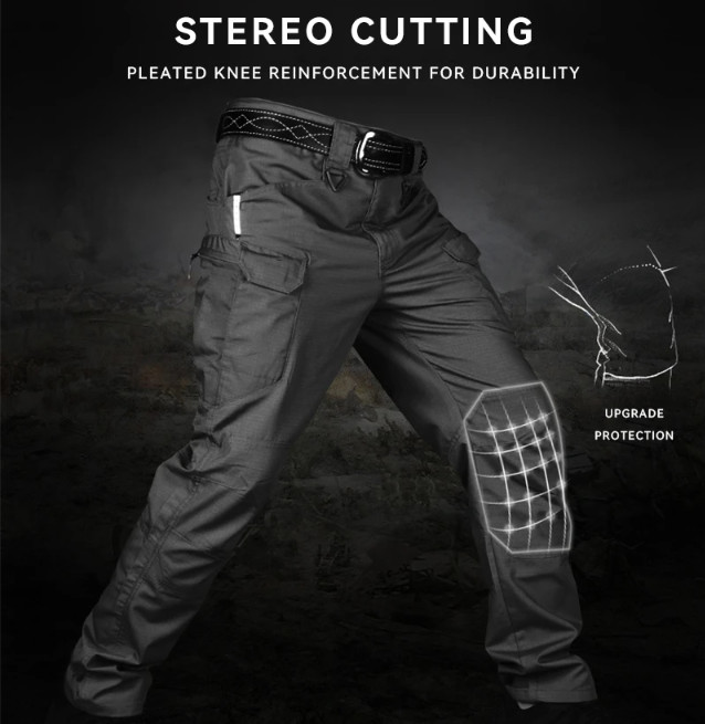 Tactical Mens Cargo Pants Waterproof Work Hiking Combat Outdoor Trousers Pants