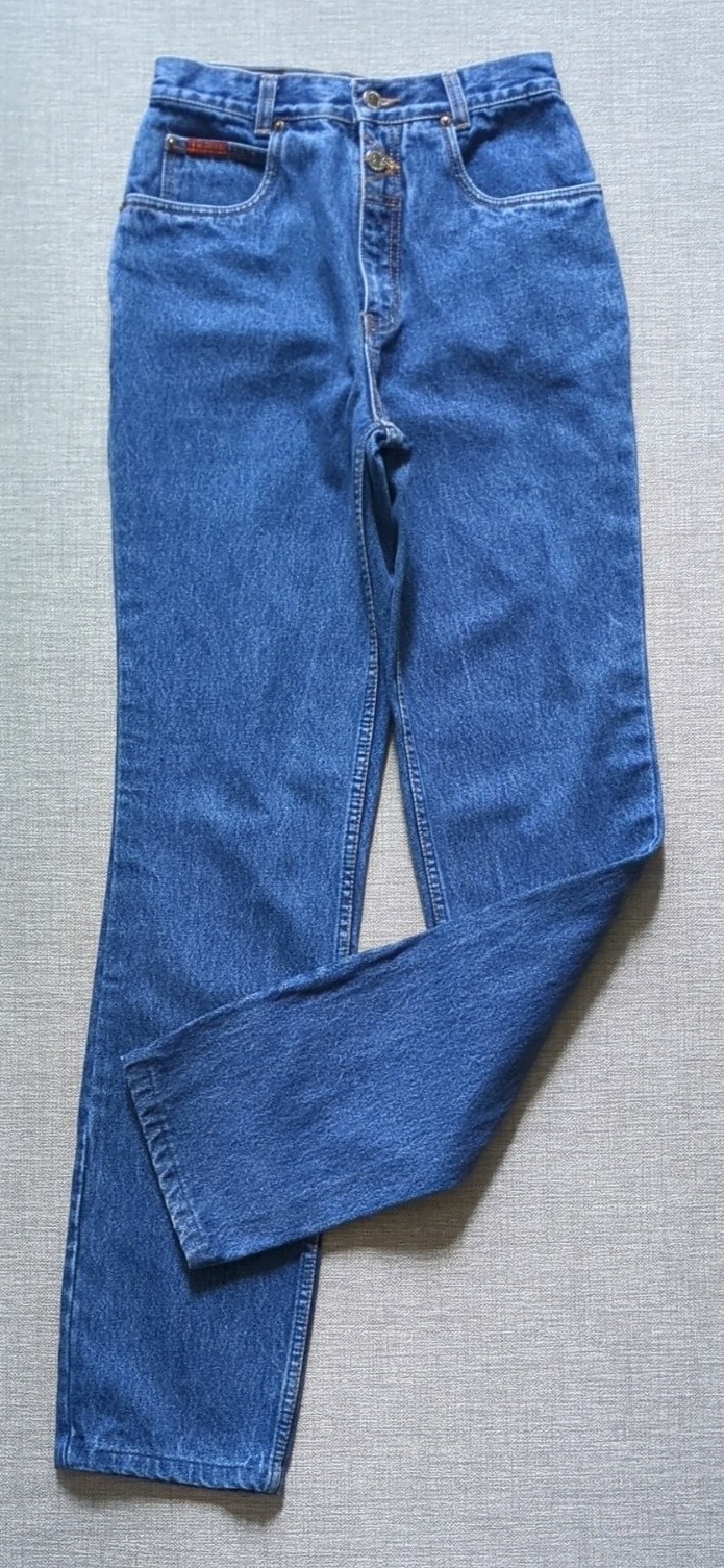Vintage 90s Lawman Jeans Women’s 7 High Rise Bareback Mom Denim Western 26×33