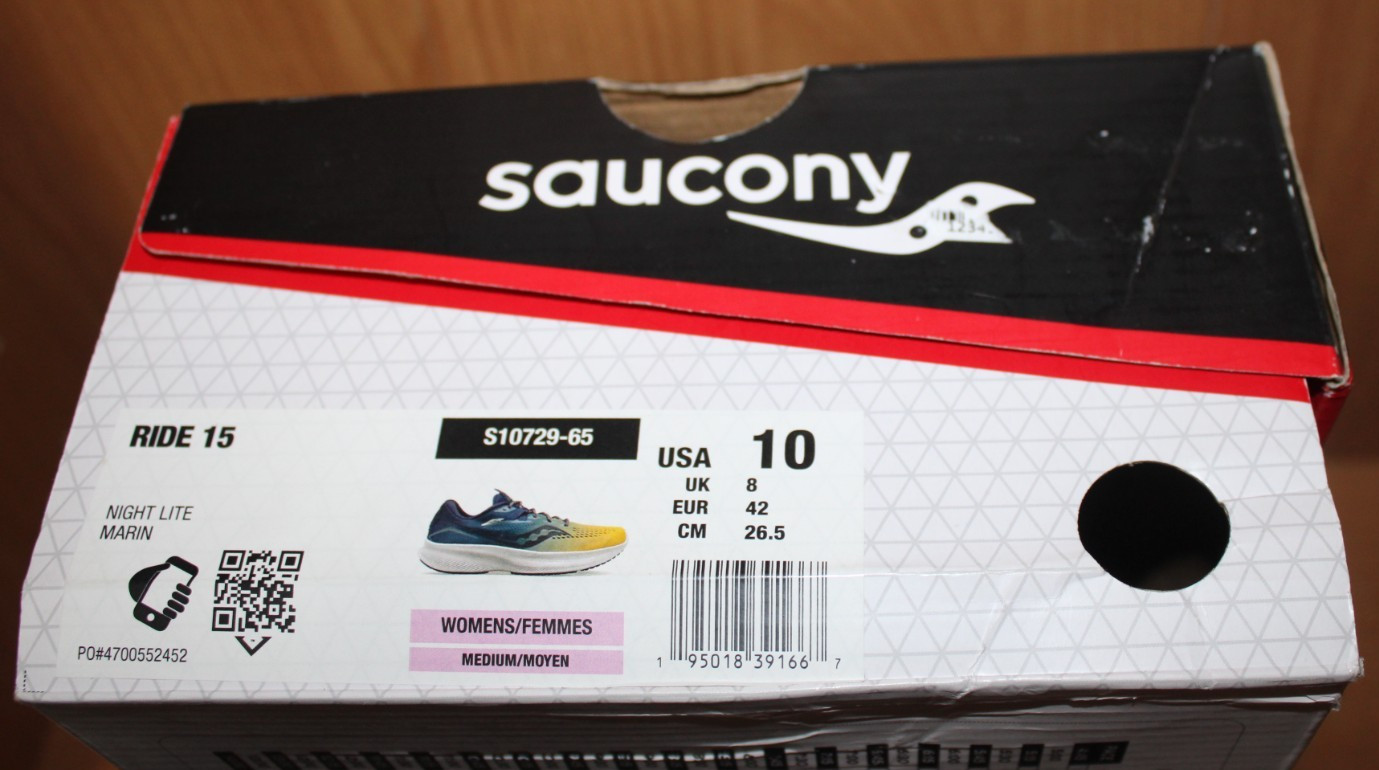 Saucony Ride 15 Running Shoes Women’s Size 10 B S10729-65 Multi Color New In Box