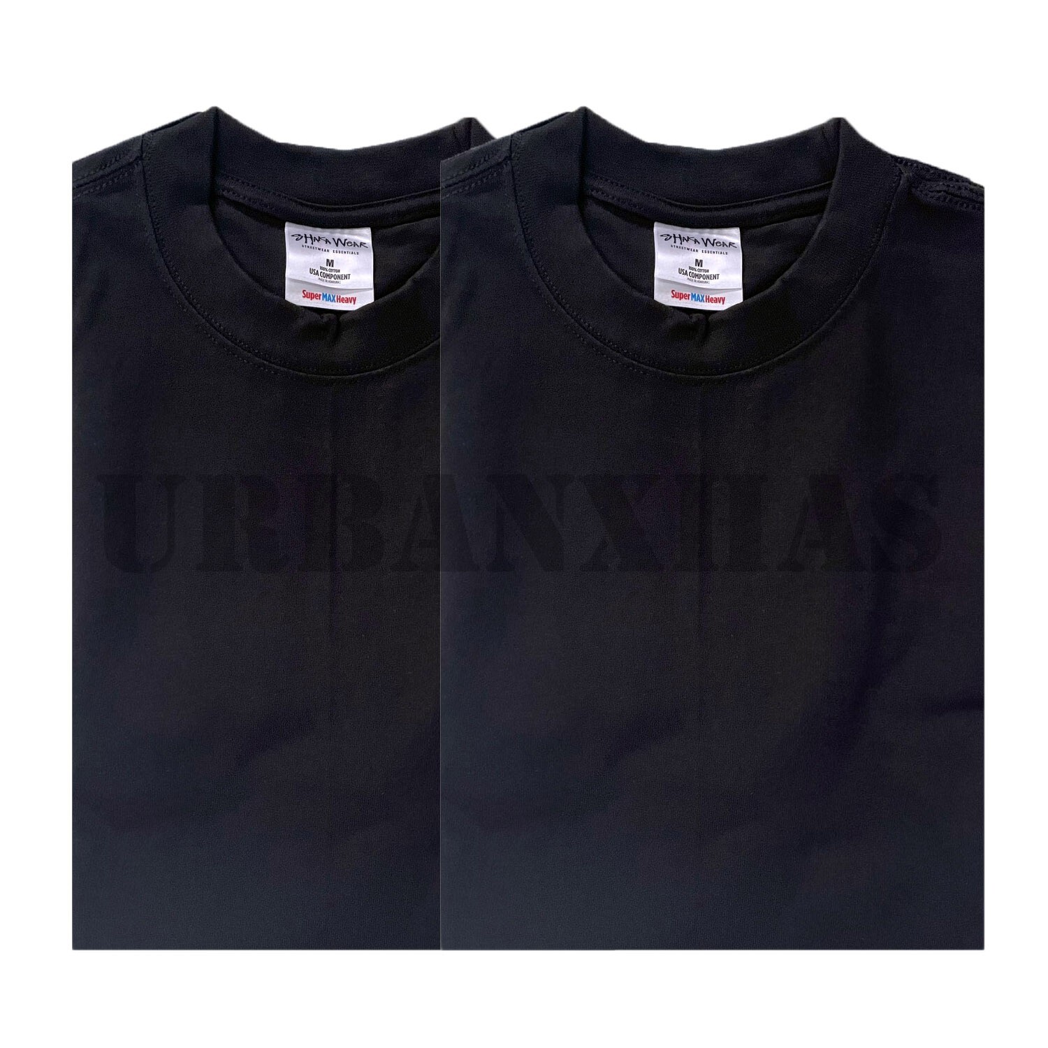 SHAKA WEAR SHORT SLEEVE SUPER MAX HEAVY-WEIGHT T SHIRT (S-3XL) *2 PACK