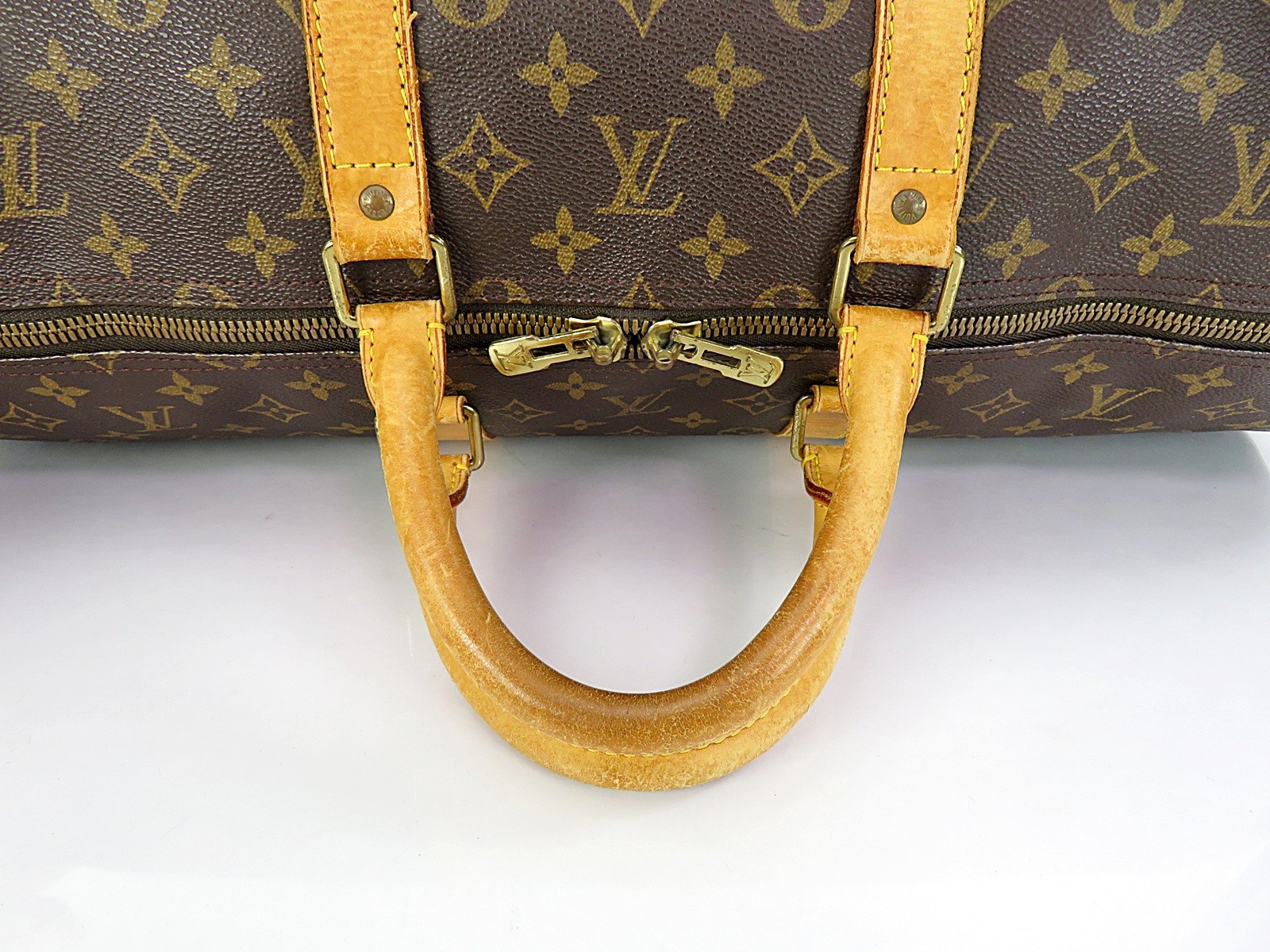 Authentic LOUIS VUITTON Keepall 55 Monogram Canvas Duffel Bag #64532