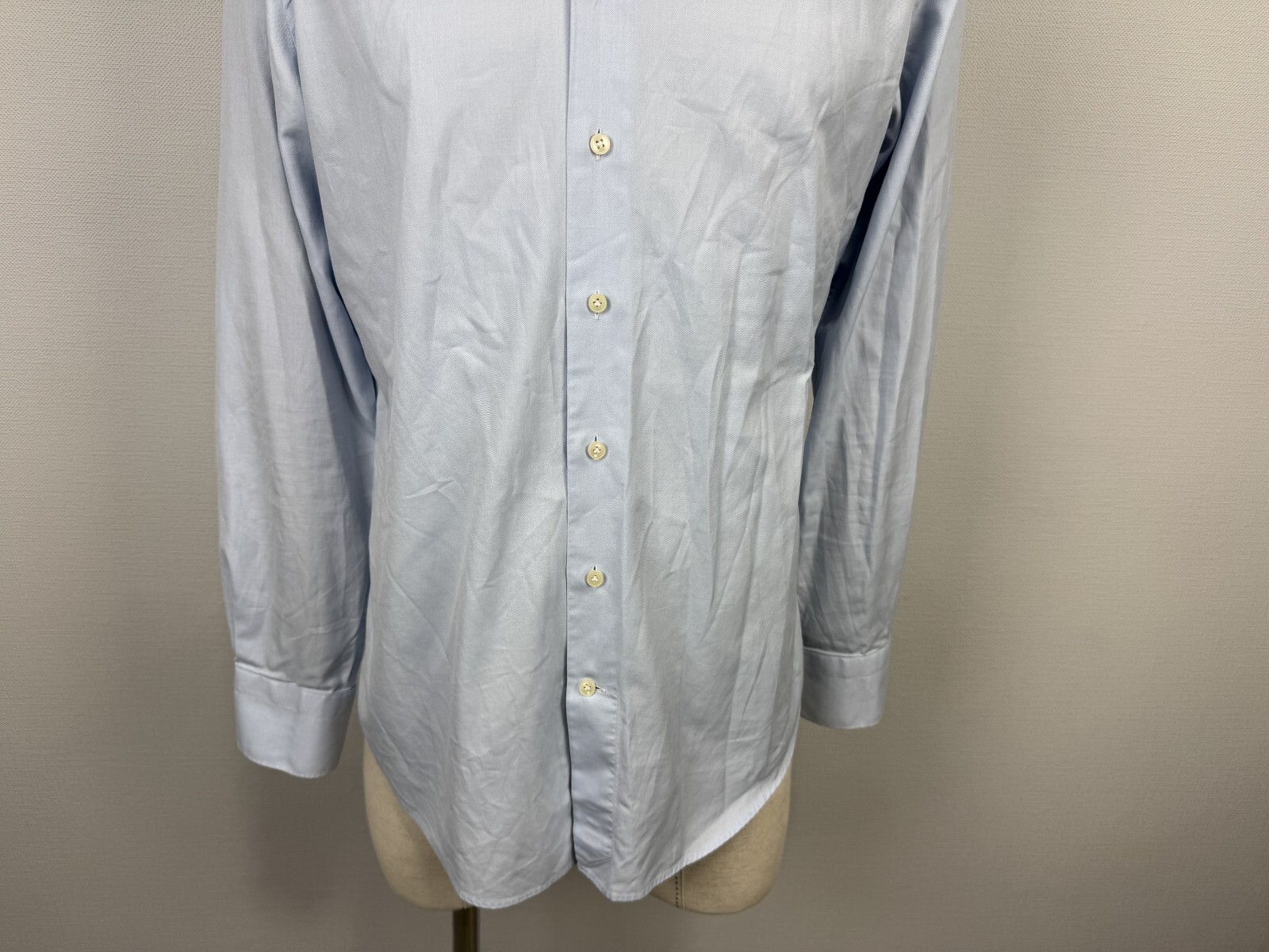 Suitsupply Blue Egyptian Cotton Long Sleeve Extra Slim Fit Dress Shirt Sz 40