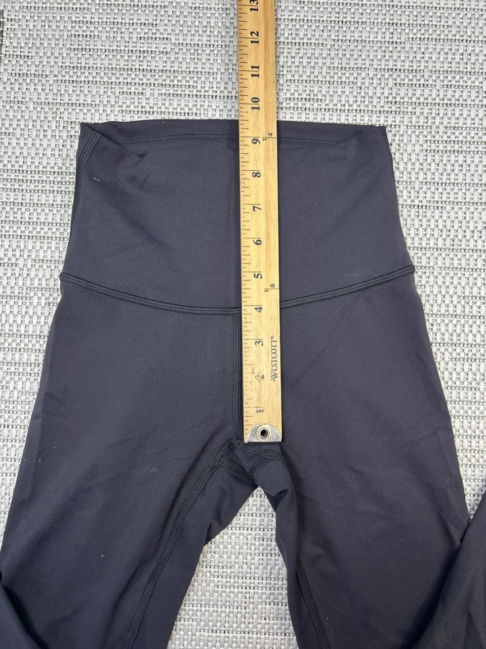 Lululemon Wunder Under Crop Mid Rise Leggings Womens 2 Black Luxtreme Logo
