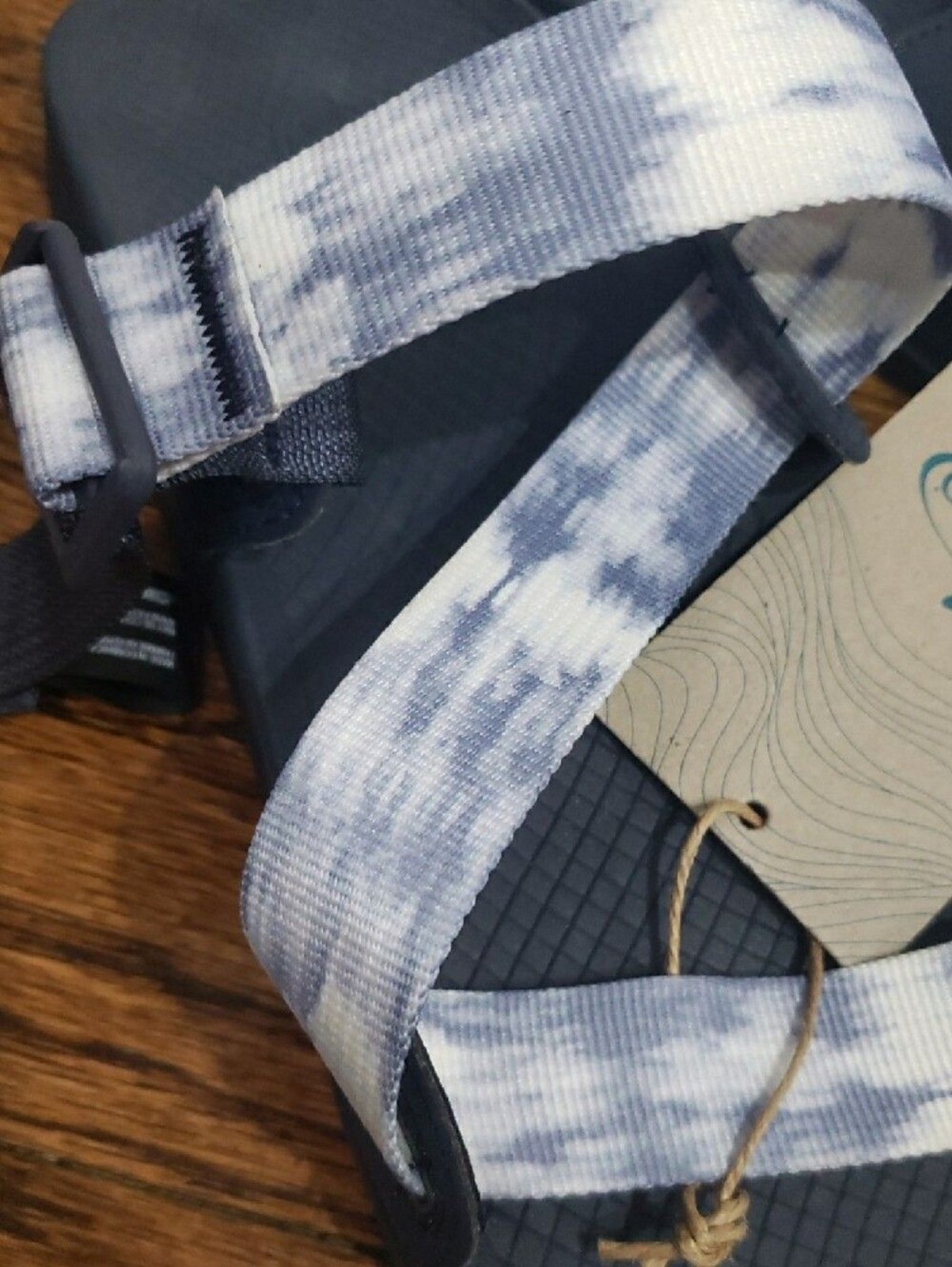 Men’s Chaco Lowdown Slide Faded Blue Fog Size 12