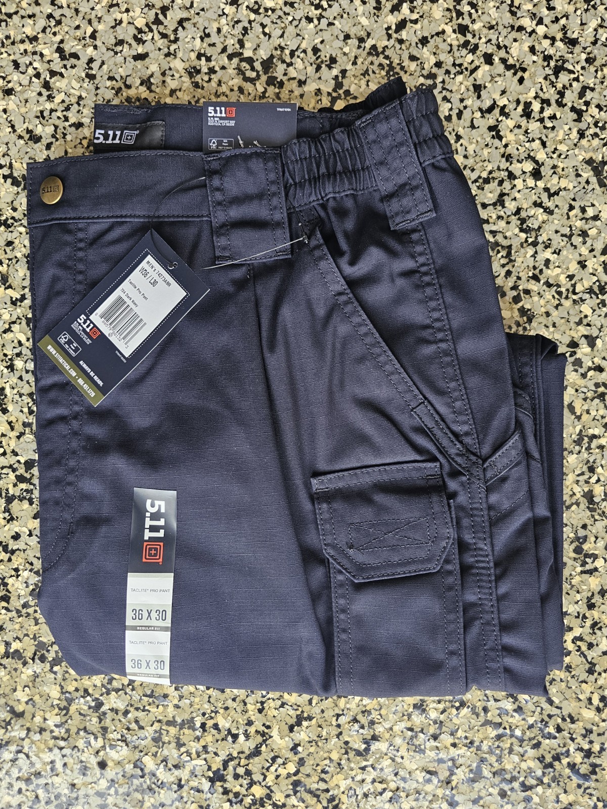 5.11 Tactical Men’s Navy Blue Cargo Pants Style 74273, Size 36×30