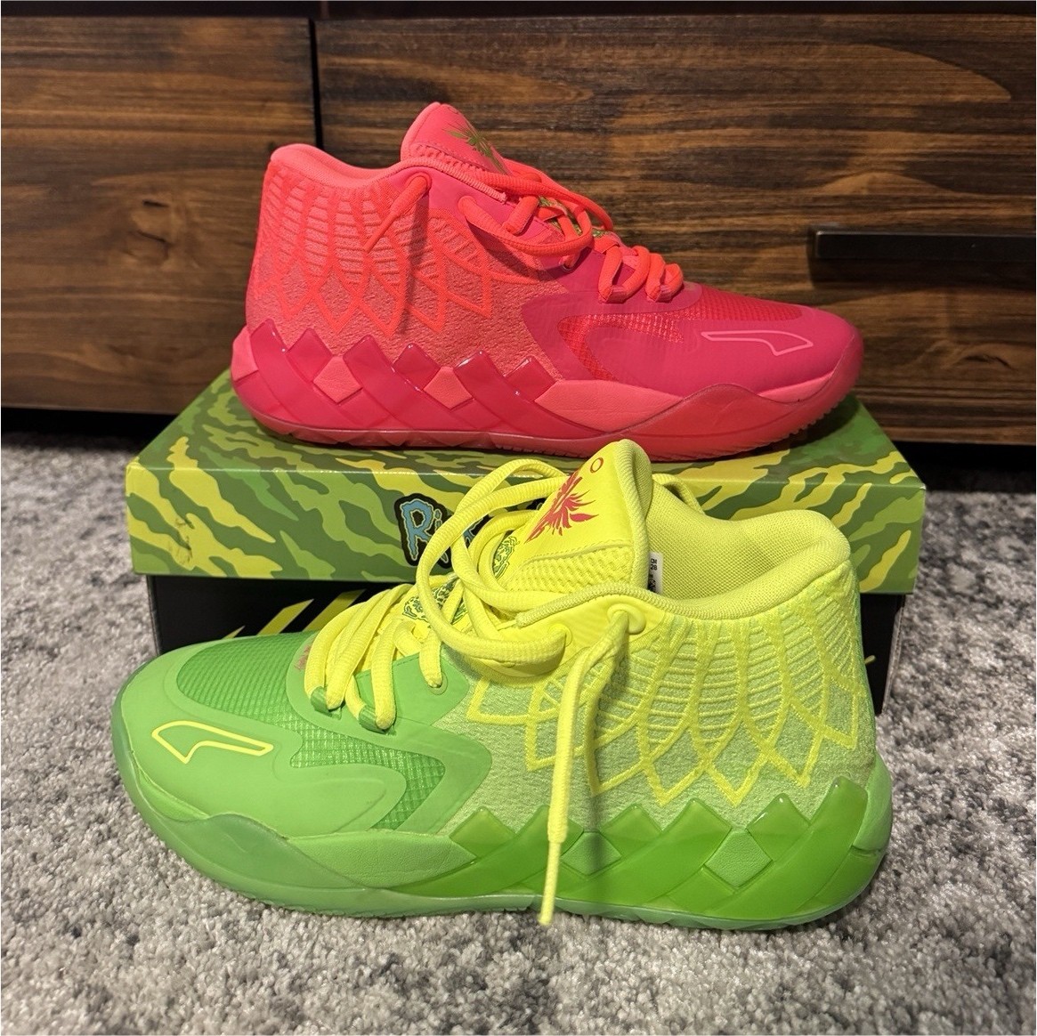 PUMA MB.1 x Rick and Morty Mid-Top Basketball Shoes US 10