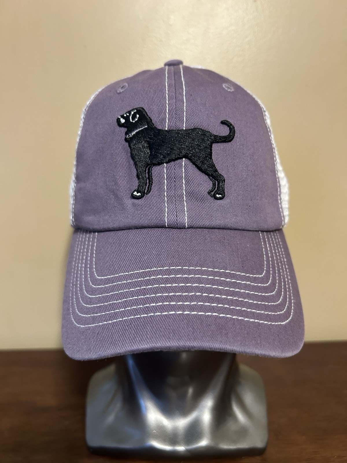 NEW The Black Dog x 47 Brand Lilac Trucker Clean Up Hat SAMPLE RARE Adjustable